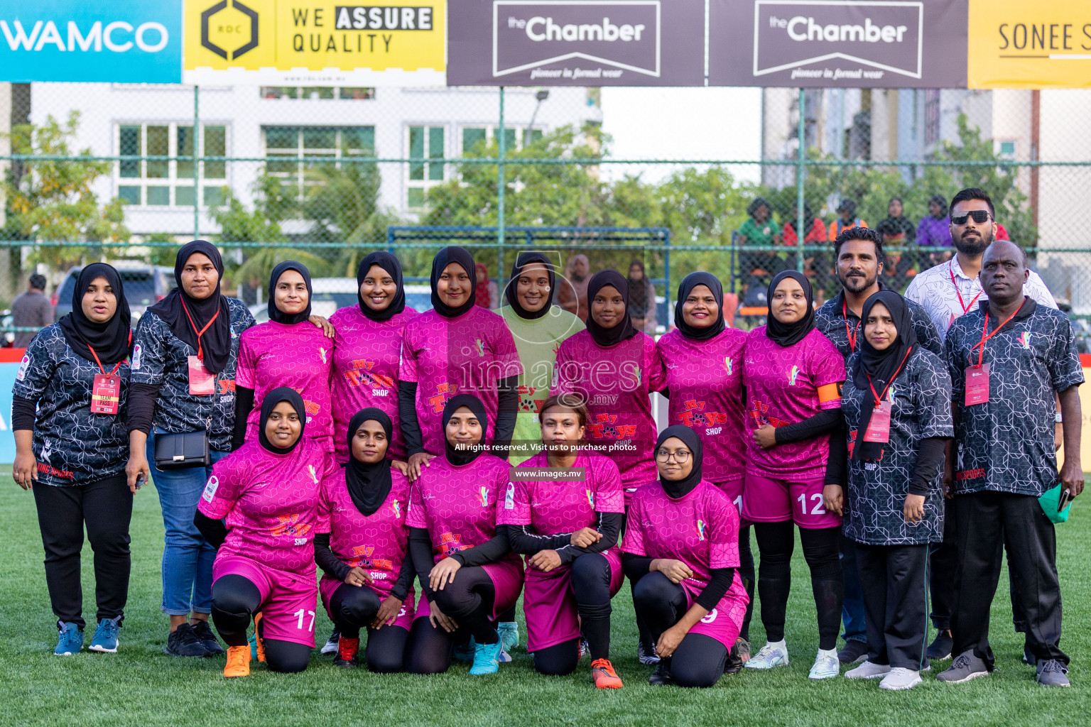 Team Fenaka vs Club MYS in Eighteen Thirty Women's Futsal Fiesta 2022 was held in Hulhumale', Maldives on Monday, 17th October 2022. Photos: Mohamed Mahfooz Moosa / images.mv