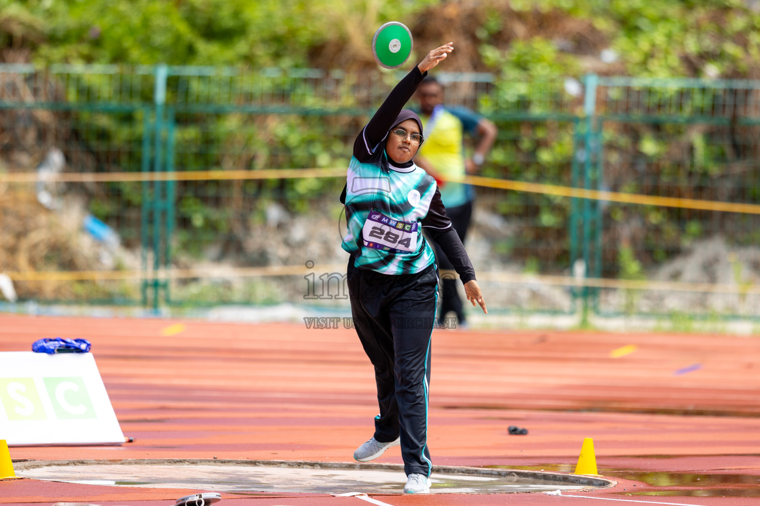 Day 1 of MWSC Interschool Athletics Championships 2024 held in Hulhumale Running Track, Hulhumale, Maldives on Saturday, 9th November 2024. 
Photos by: Ismail Thoriq / images.mv