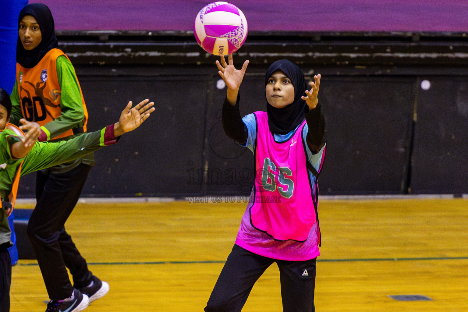 Fiontti A Team vs Young Netters A in Day 2 of 3rd Junior Championship - Netball association of Maldives, held at Social Center on Monday 20th January 2025 . Photos by Nausham Waheed