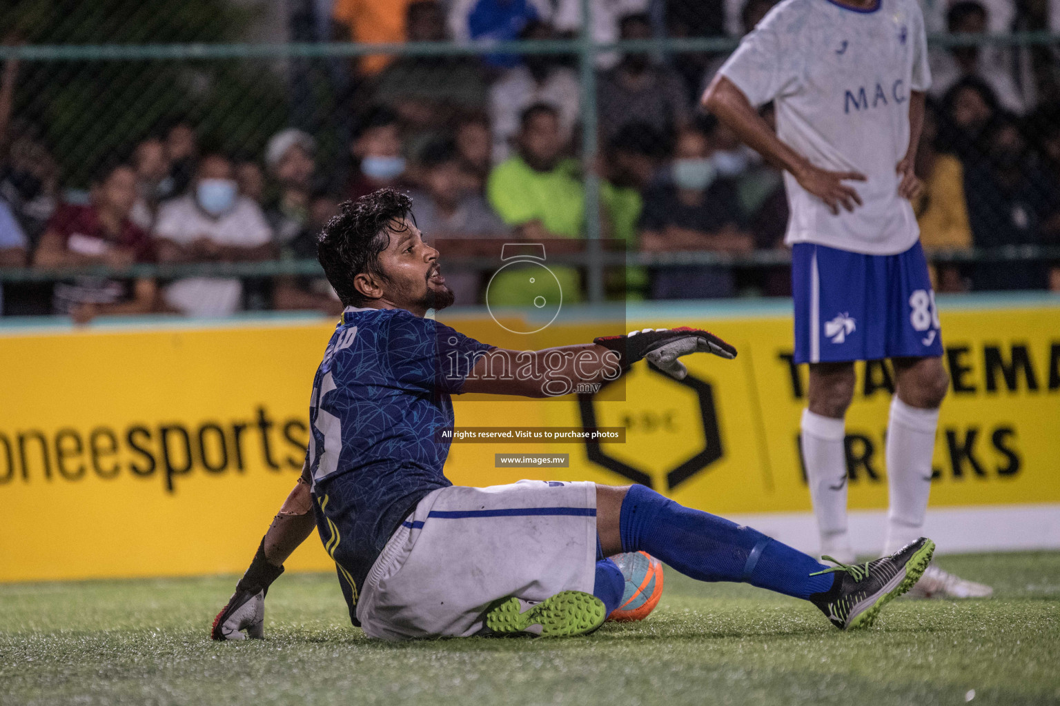 Prison Club vs MACL in the Quarter Finals of Club Maldives 2021 held at Hulhumale;, on 12th December 2021 Photos: Nausham / images.mv