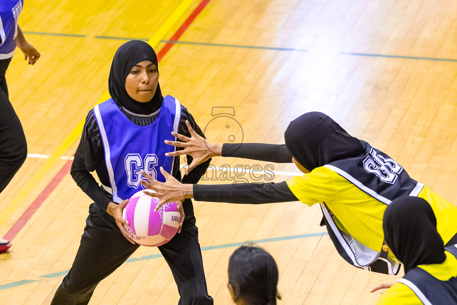 S.C. Shining Star vs KYRC in the Semi-finals of 24th Milo Netball Association Championship was held in Social Center at Male', Maldives on Wednesday, 10th September 2025. Photos: Mohamed Mahfooz Moosa / images.mv