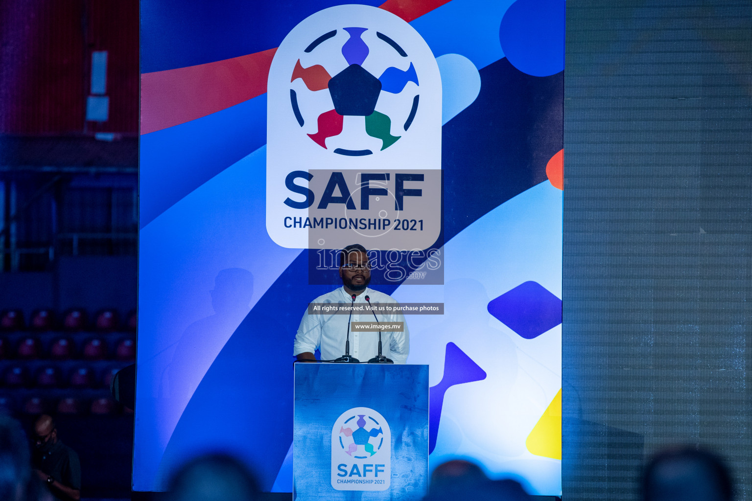 SAFF Championship 2021 Launching event was held in National Stadium, Male', Maldives on Sunday, 12th September 2021. Photos: Ismail Thoriq / images.mv