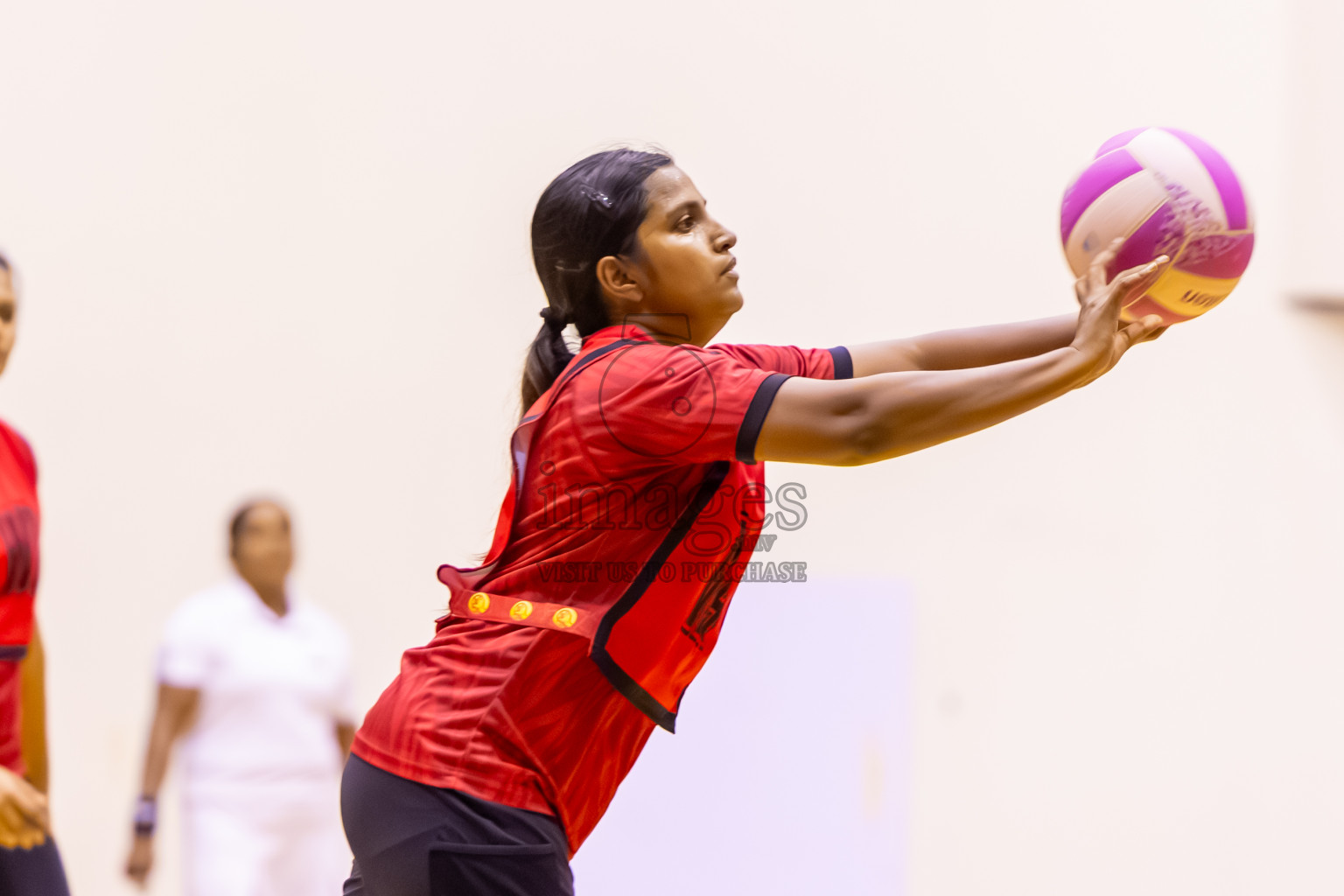 C Matrix vs Xenith SC in Day 7 of 24th Milo Netball Association Championship was held in Social Center at Male', Maldives on Sunday, 7th September 2025. Photos: Nausham Waheed / images.mv