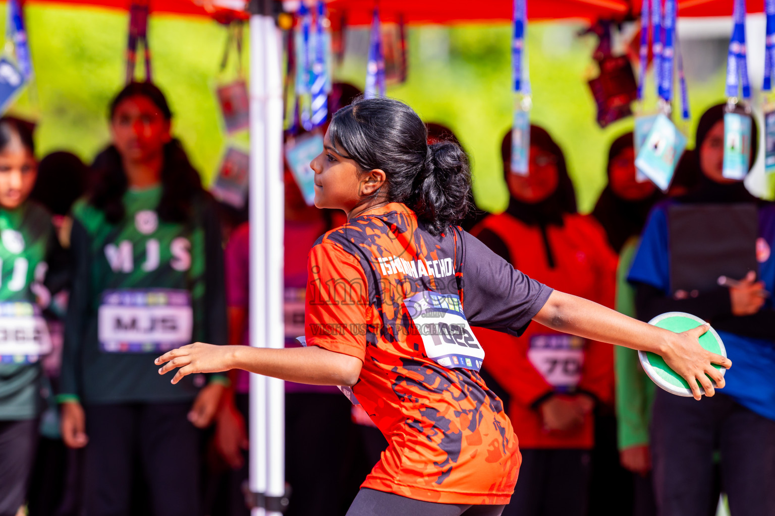 Day 6 of MWSC Interschool Athletics Championships 2024 held in Hulhumale Running Track, Hulhumale, Maldives on Thursday, 14th November 2024. Photos by: Nausham Waheed / Images.mv