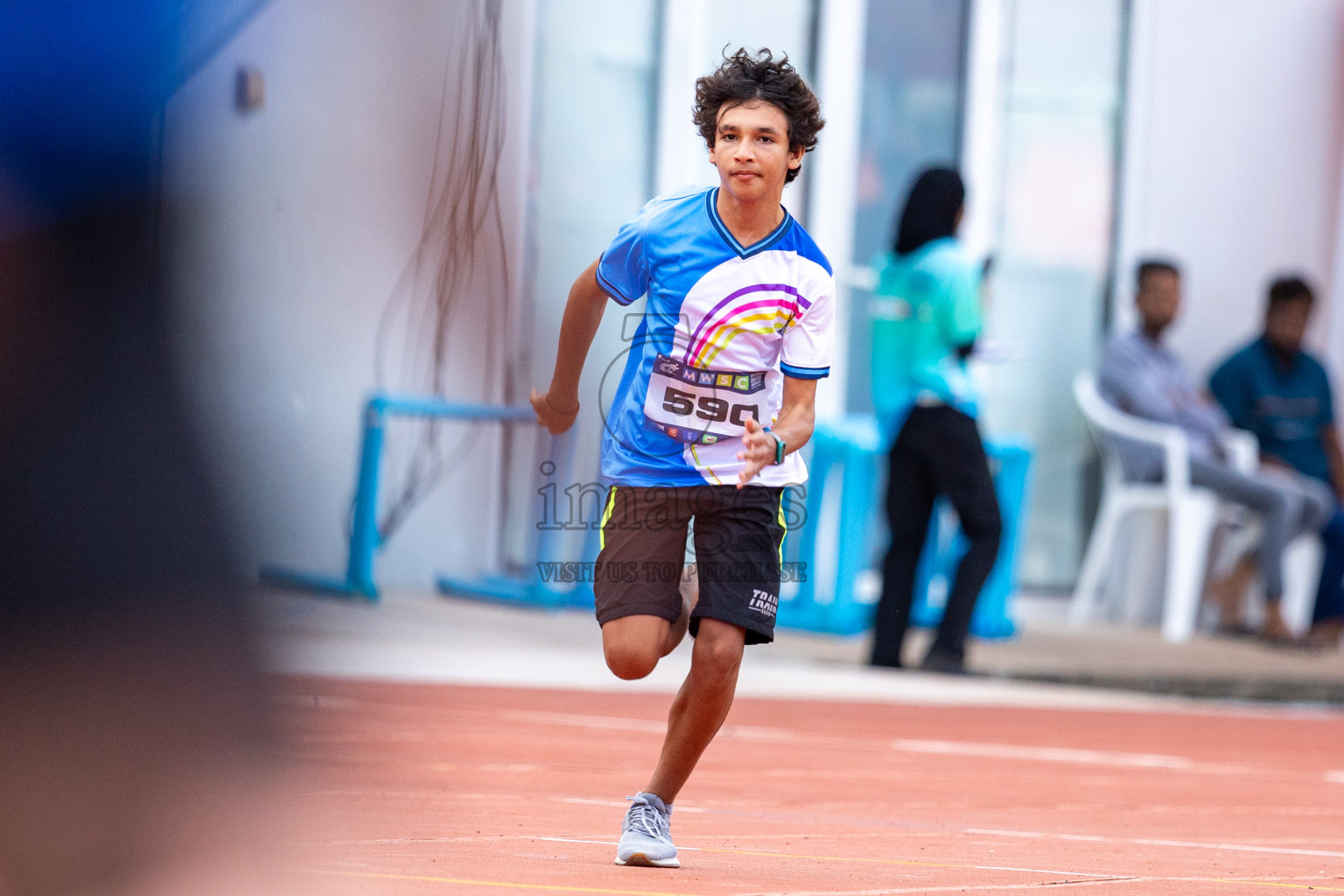 Day 2 of MWSC Interschool Athletics Championships 2024 held in Hulhumale Running Track, Hulhumale, Maldives on Sunday, 10th November 2024. Photos by: Ismail Thoriq / Images.mv