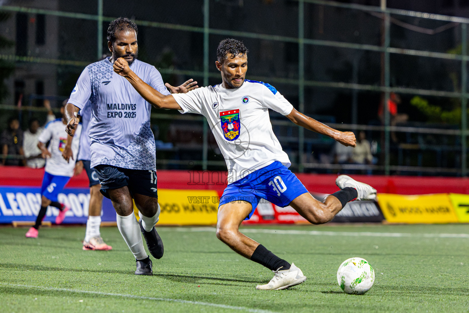 Police Club vs Trade Club in Day 13 of Office League 2025 was held on Monday, 28th April 2025 in Hulhumale', Maldives. Photos: Nausham Waheed / images.mv