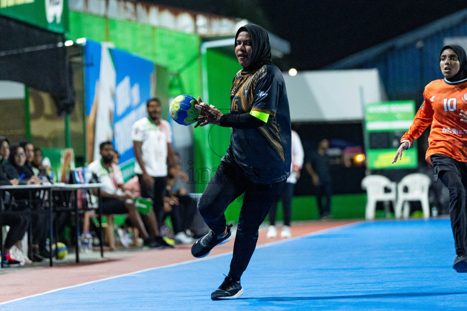 Day 16 of 10th National Handball Tournament 2023, held in Handball ground, Male', Maldives on Wednesday, 13th December 2023 Photos: Nausham Waheed/ Images.mv