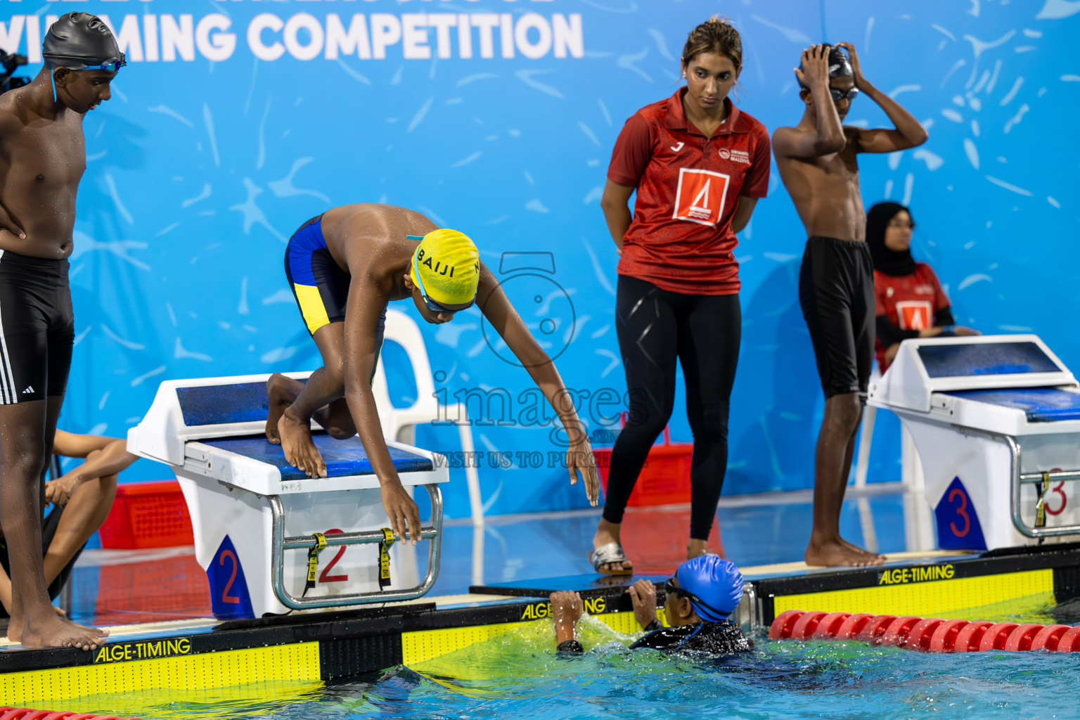 Day 2 of 20th BML Inter-school Swimming Competition 2024 held in Hulhumale', Maldives on Sunday, 13th October 2024. Photos: Ismail Thoriq / images.mv