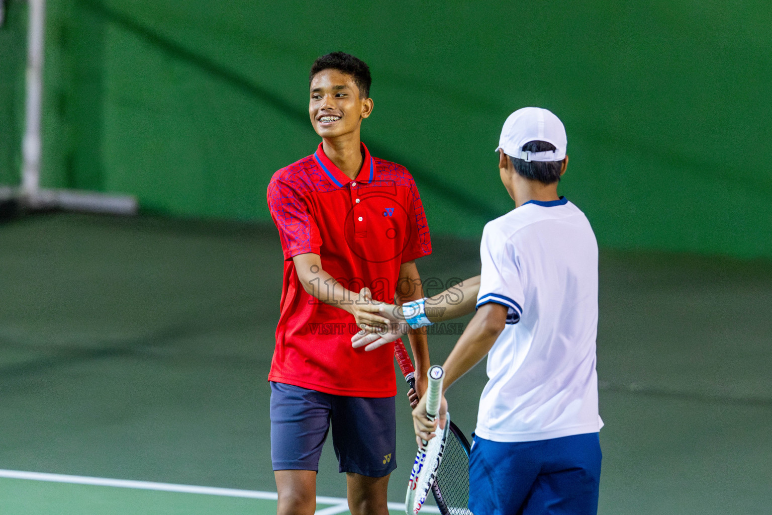 Day 8 of ATF Maldives Junior Open Tennis was held in Male' Tennis Court, Male', Maldives on Thursday, 19th December 2024. Photos: Nausham Waheed/ images.mv