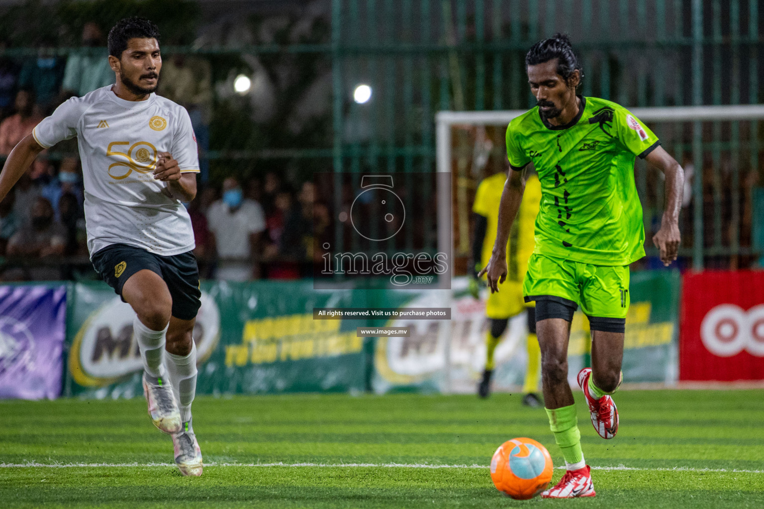 Team FSM Vs Prisons Club in the Semi Finals of Club Maldives 2021 held in Hulhumale, Maldives on 15 December 2021. Photos: Ismail Thoriq / images.mv