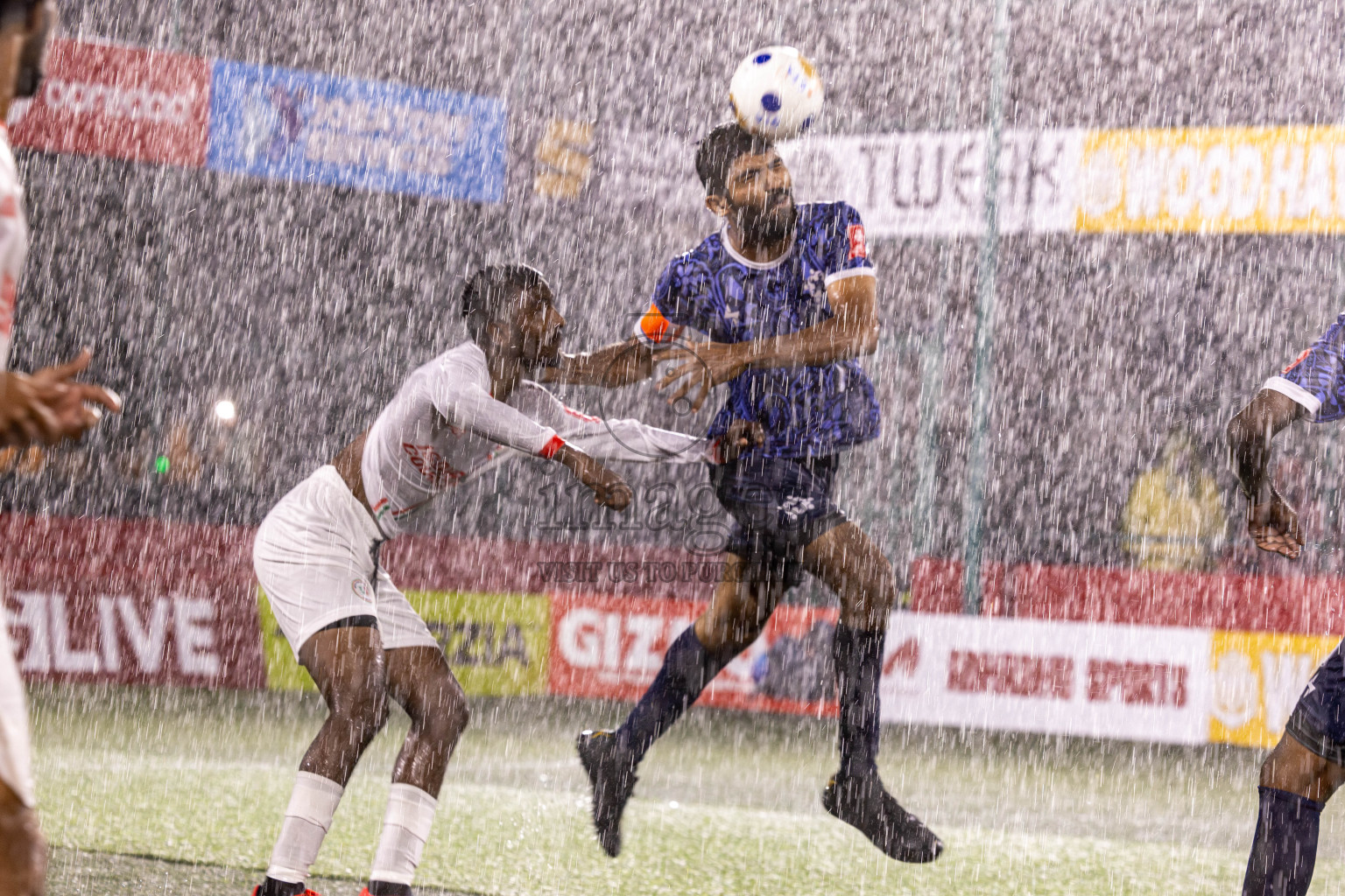 L. Isdhoo VS L. Mundoo in Day 18 of Golden Futsal Challenge 2025 was held on Wednesday, 22nd January 2025, in Hulhumale', Maldives. Photos: Nausham Waheed / images.mv