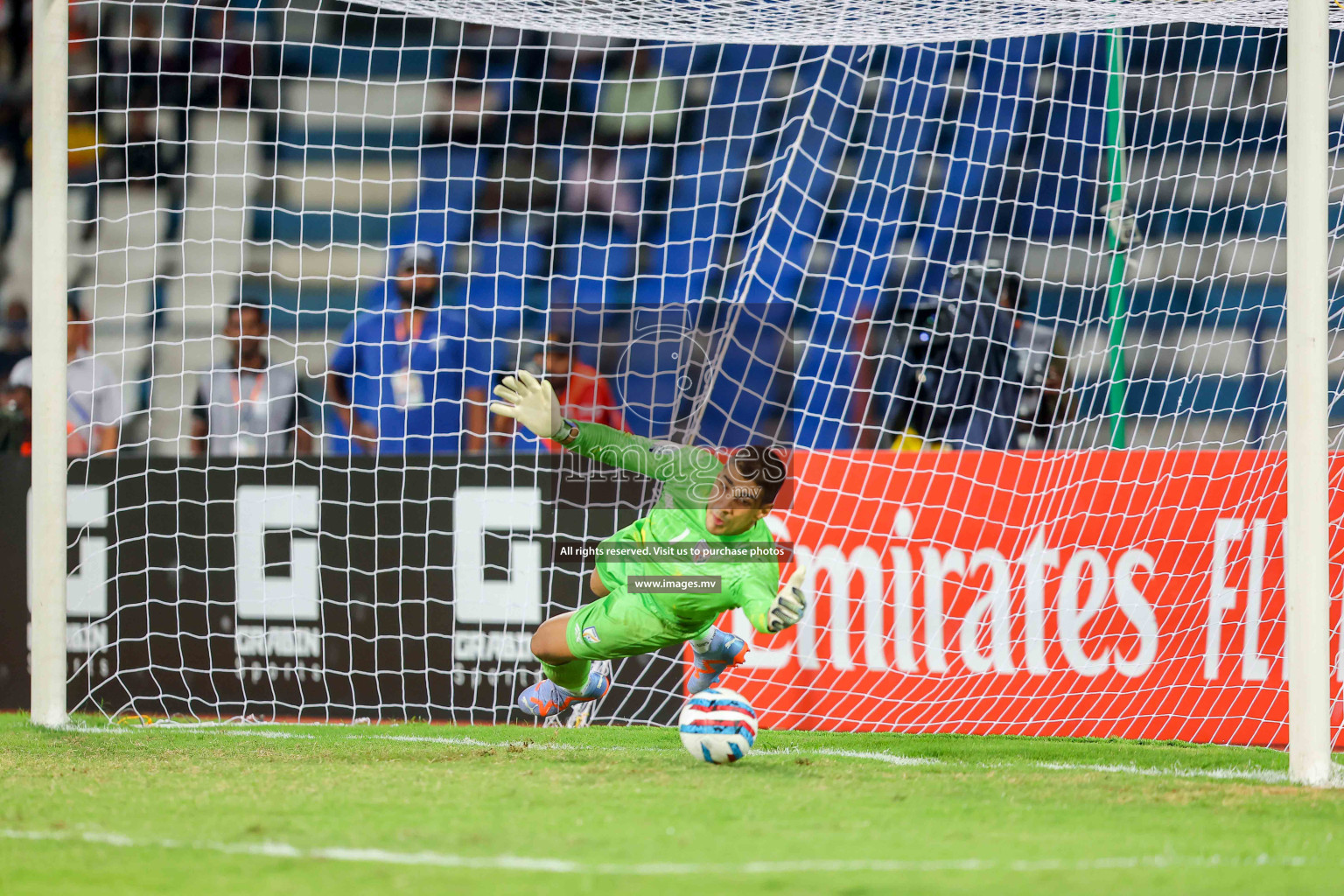 Lebanon vs India in the Semi-final of SAFF Championship 2023 held in Sree Kanteerava Stadium, Bengaluru, India, on Saturday, 1st July 2023. Photos: Nausham Waheed / images.mv