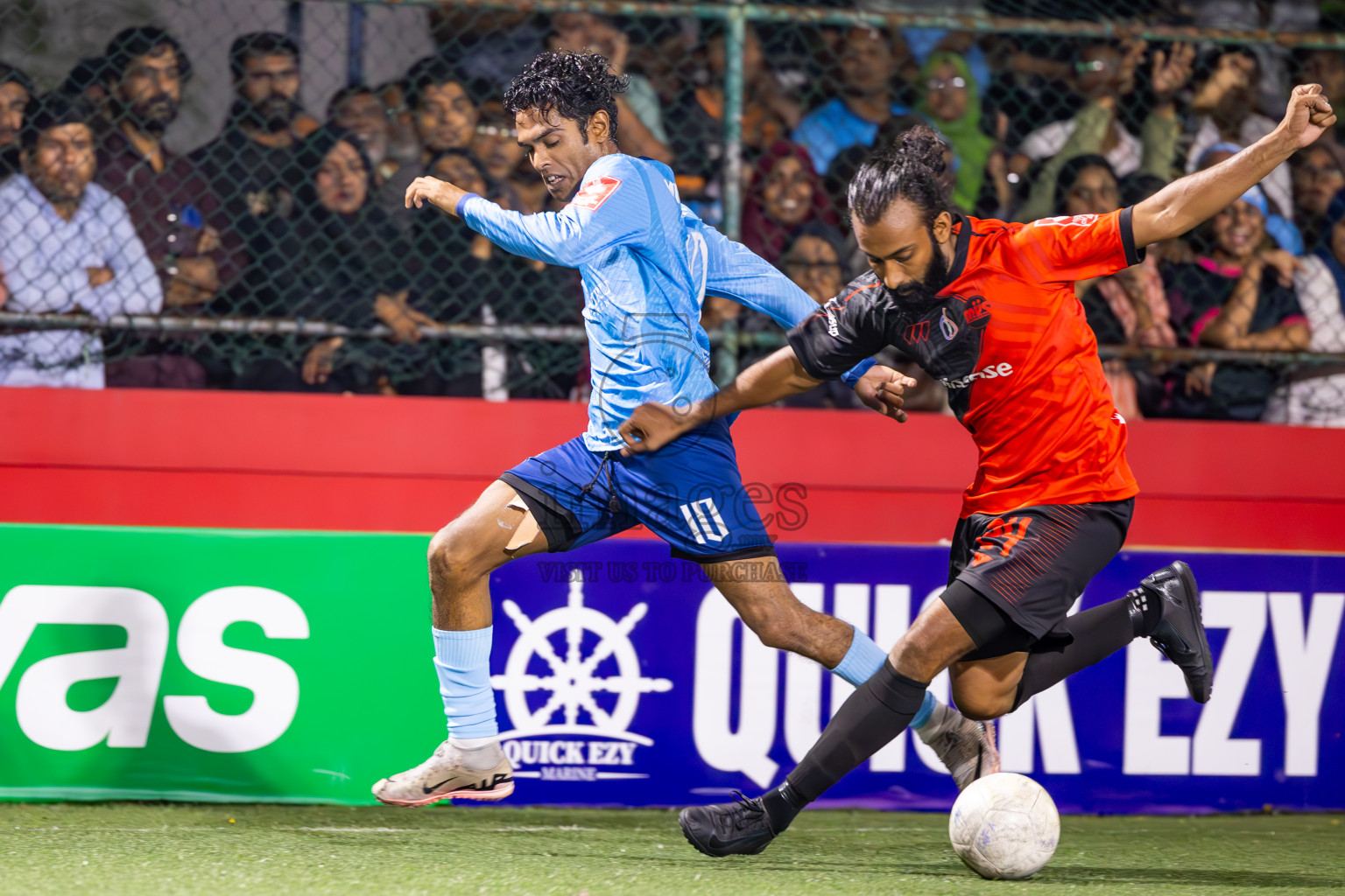 M Dhiggaru vs M Muli in Meemu Atoll Finals in Day 25 of Golden Futsal Challenge 2025 was held on Wednesday , 28th January 2025, in Hulhumale', Maldives. Photos: Ismail Thoriq / images.mv