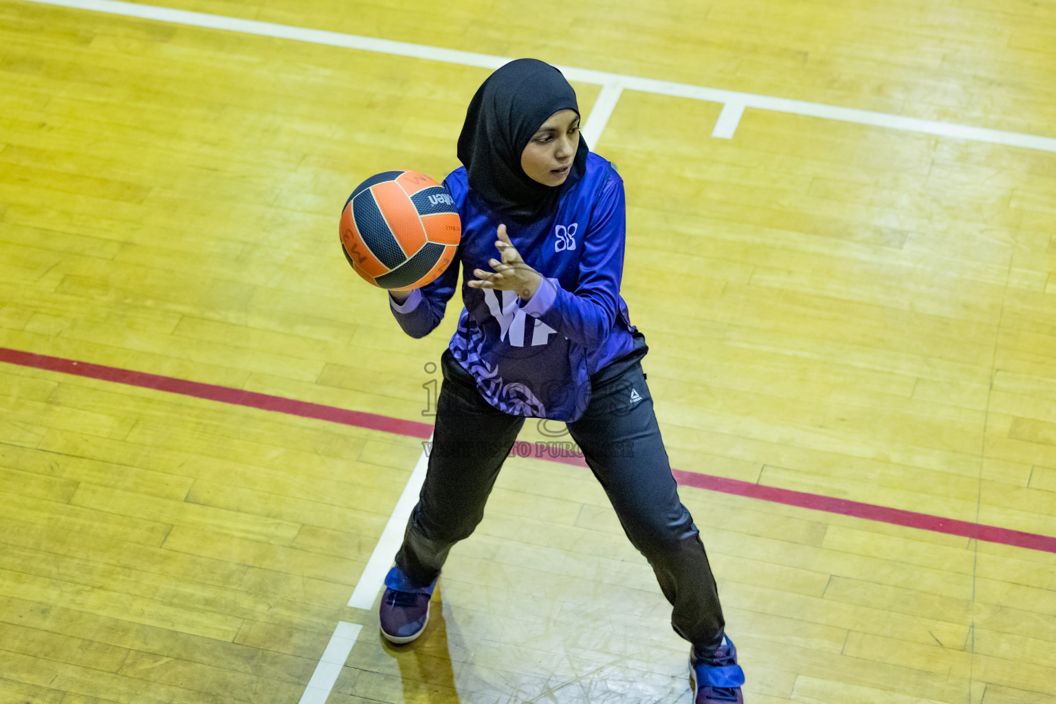 Day 12 of 25th Inter-School Netball Tournament was held in Social Center at Male', Maldives on Thursday, 22nd August 2024.