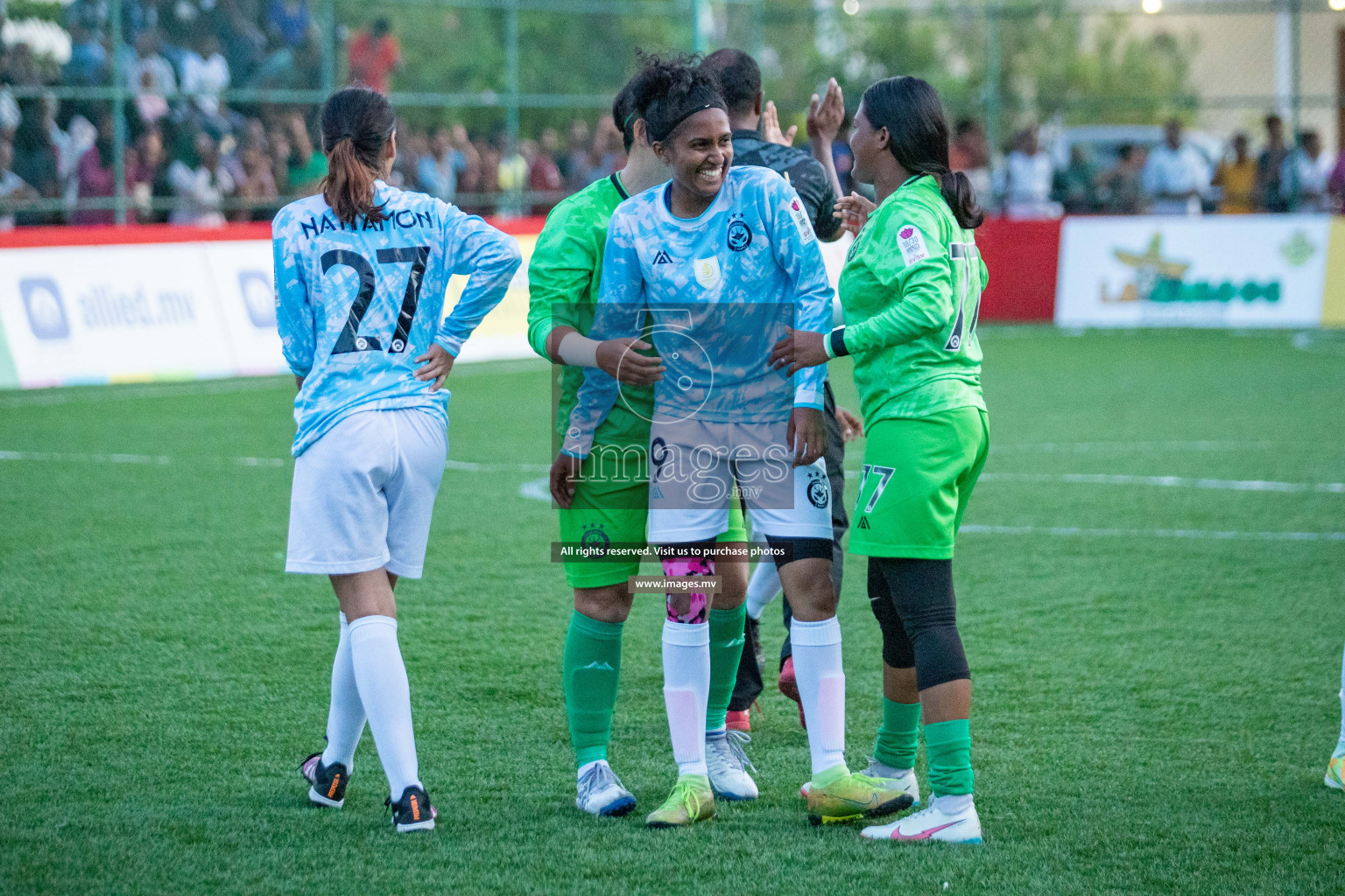 MPL vs DSC in Eighteen Thirty Women's Futsal Fiesta 2022 was held in Hulhumale', Maldives on Monday, 17th October 2022. Photos: Hassan Simah, Mohamed Mahfooz Moosa / images.mv