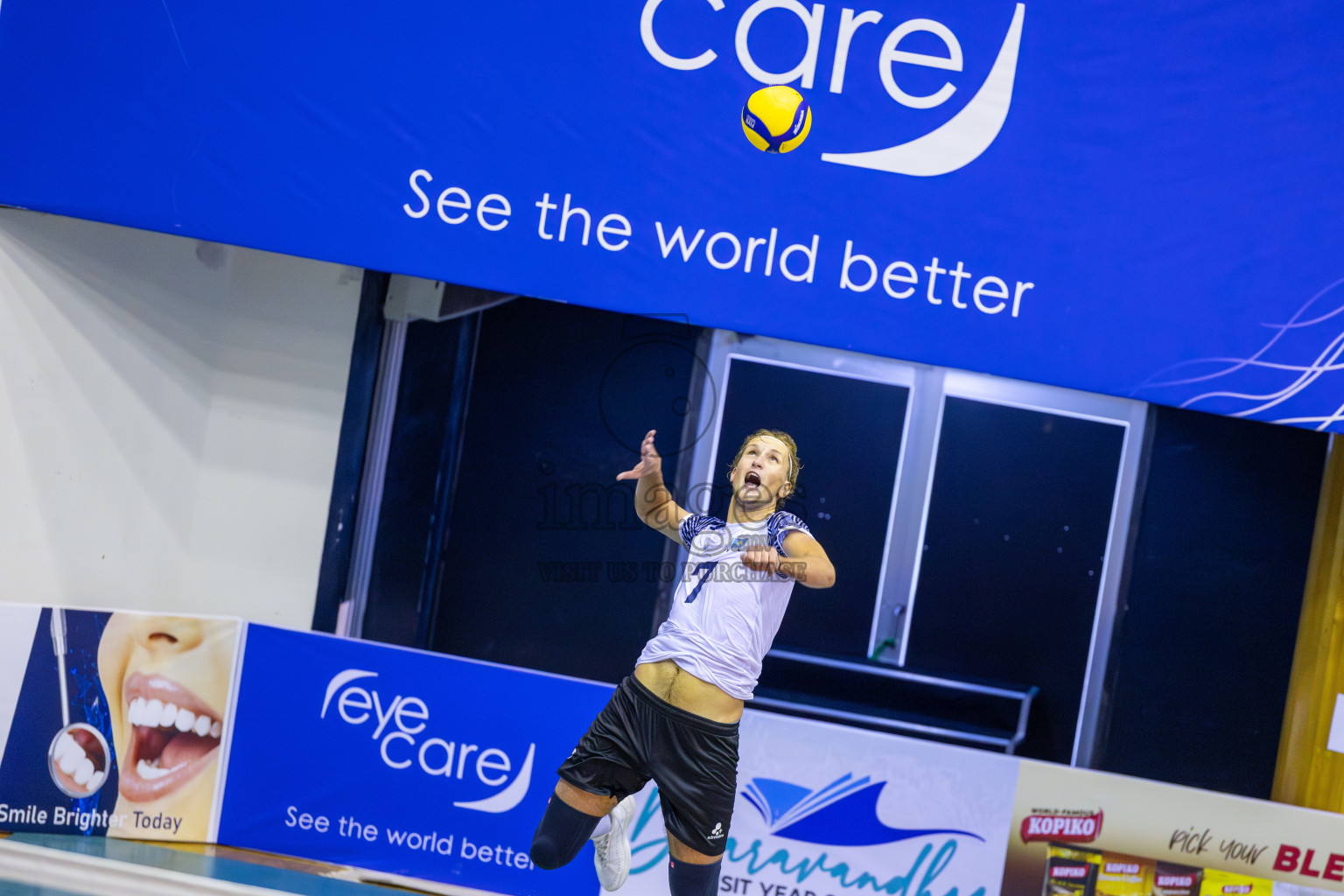 Zhaiyk VC vs Sri Lanka Ports Authority in Day 1 of CAVA Champions League 2025 held in Male', Maldives on Thursday, 17th July 2025 at Social Center Indoor Hall 
Photos By: Ismail Thoriq / images.mv