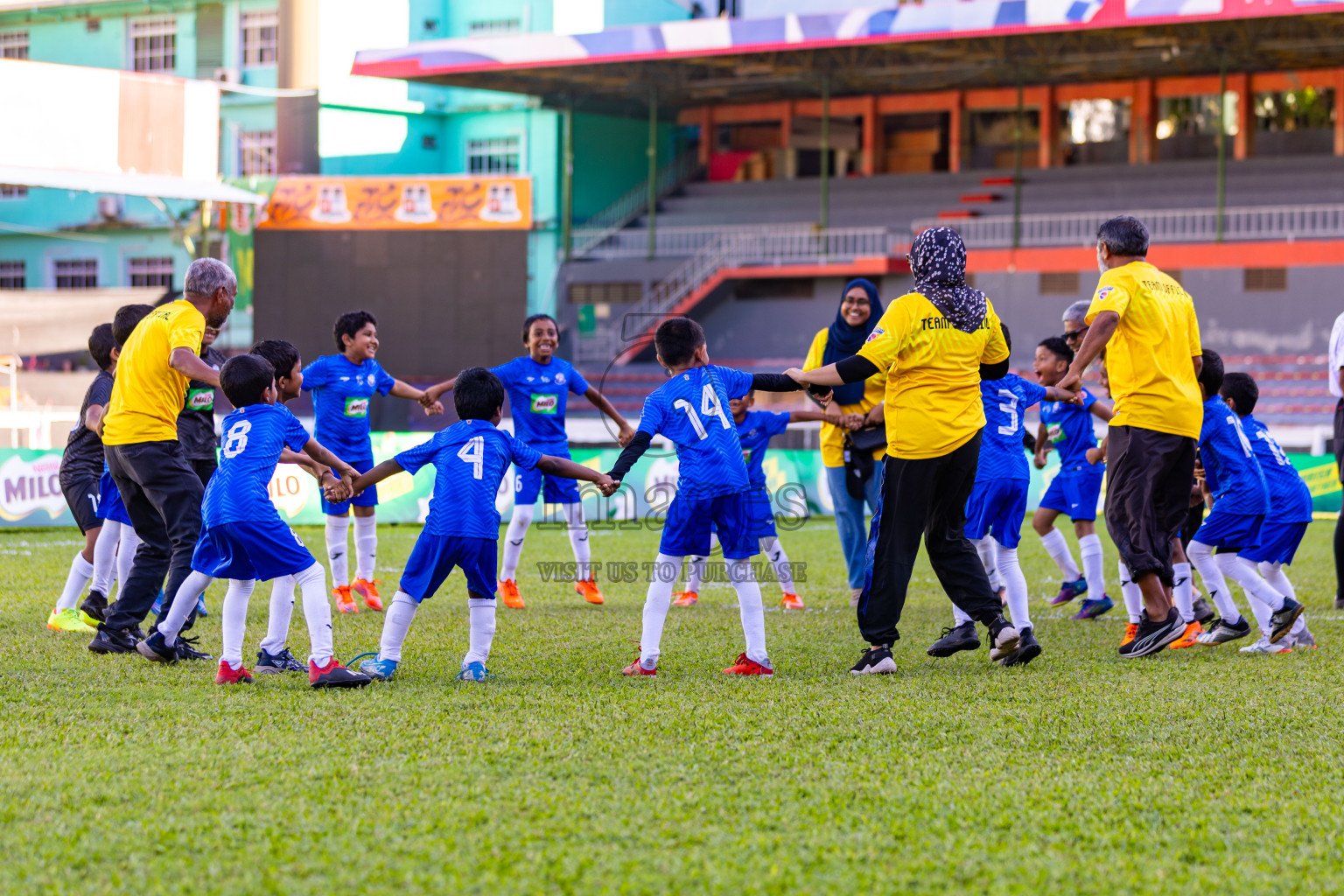 Day 2 of MILO Kids Football Fiesta was held at National Stadium in Male', Maldives on Saturday, 24th February 2024.