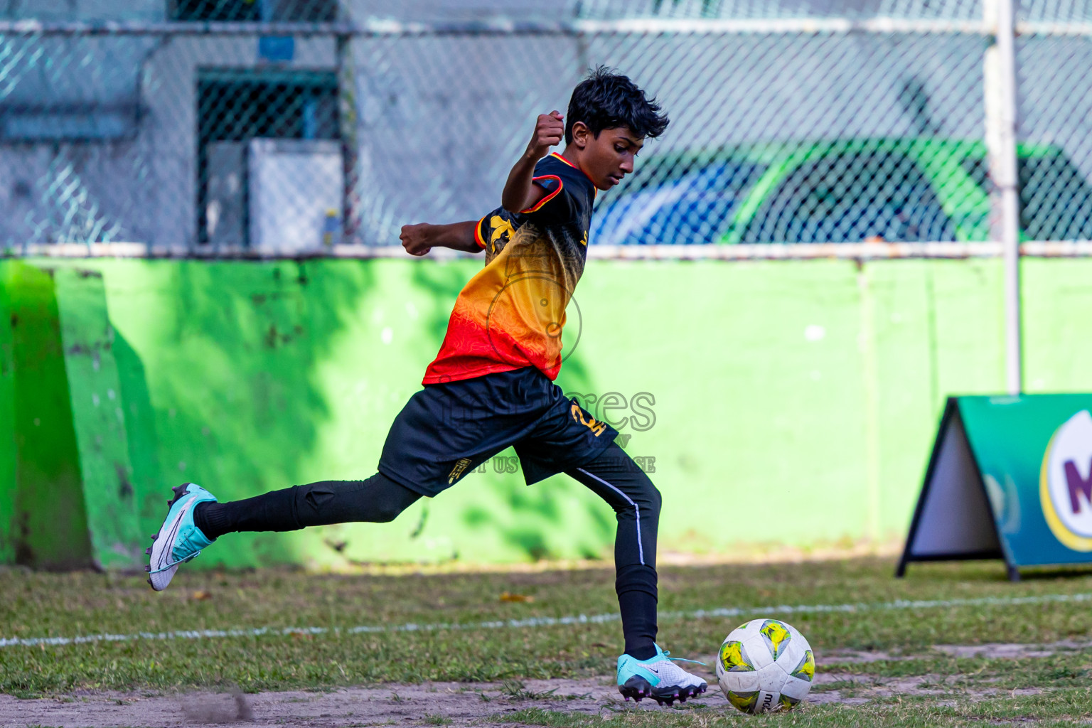 Day 2 of MILO Academy Championship 2024 Under 14 held in Henveyru Stadium, Male', Maldives on Friday, 1st November 2024. Photos: Nausham Waheed / Images.mv