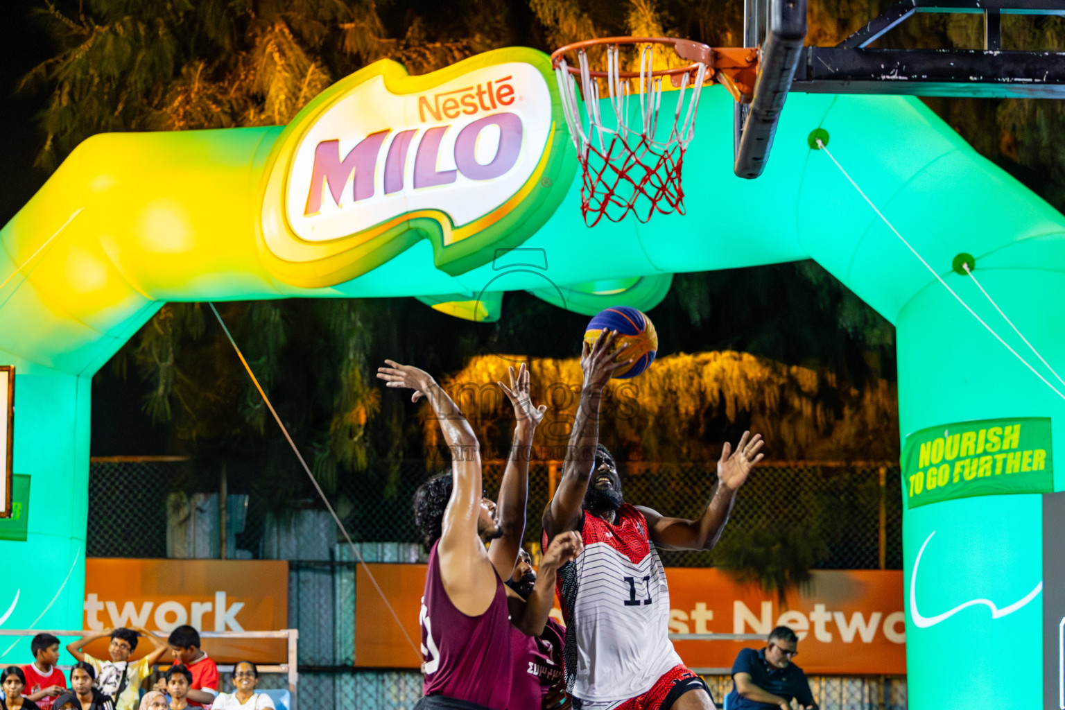 Day 7 of MILO Ramadan 3x3 Challenge 2024 was held in Ekuveni Outdoor Basketball Court at Male', Maldives on Monday, 18th March 2024.
Photos: Mohamed Mahfooz Moosa / images.mv