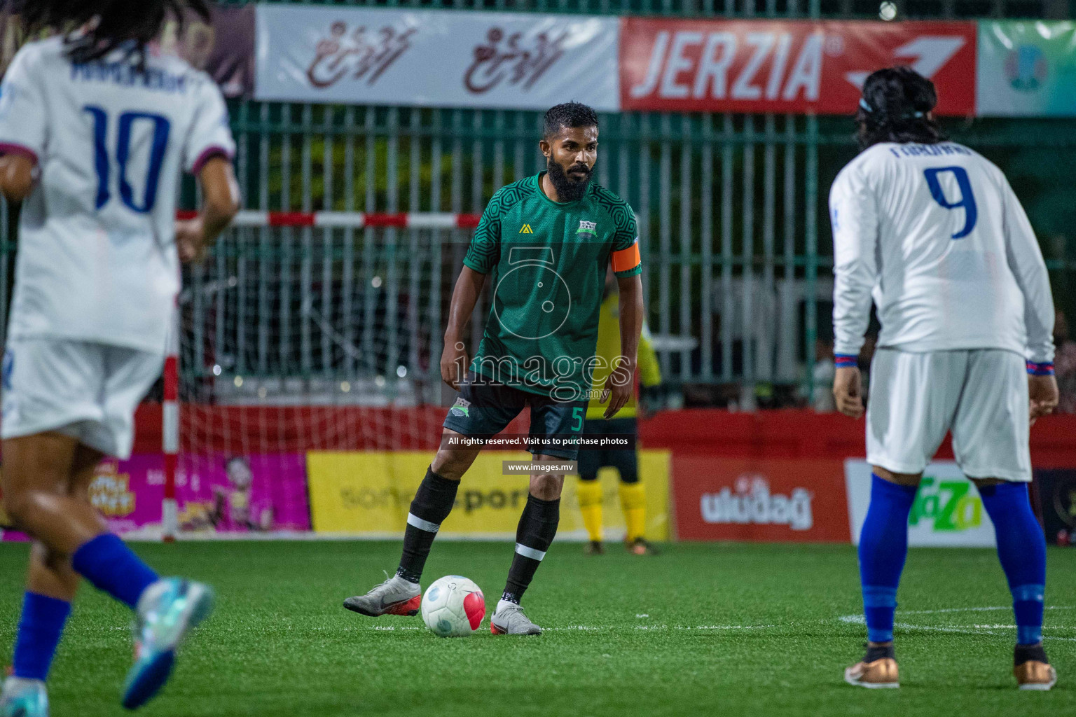 GA. Dhaandhoovs vs GA. Nilandhoo in Day 2 of Golden Futsal Challenge 2023 on 06 February 2023 in Hulhumale, Male, Maldives