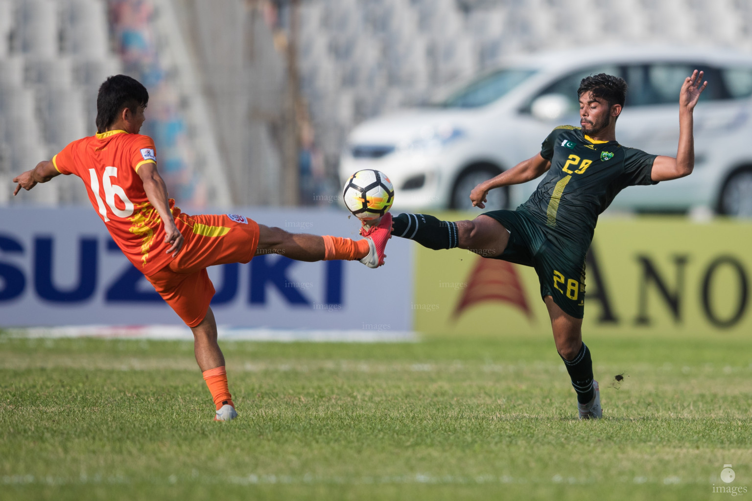 Pakistan vs Bhutan in SAFF Suzuki Cup 2018 in Dhaka, Bangladesh, Saturday, September 08, 2018. (Images.mv Photo/Suadh Abdul Sattar)
