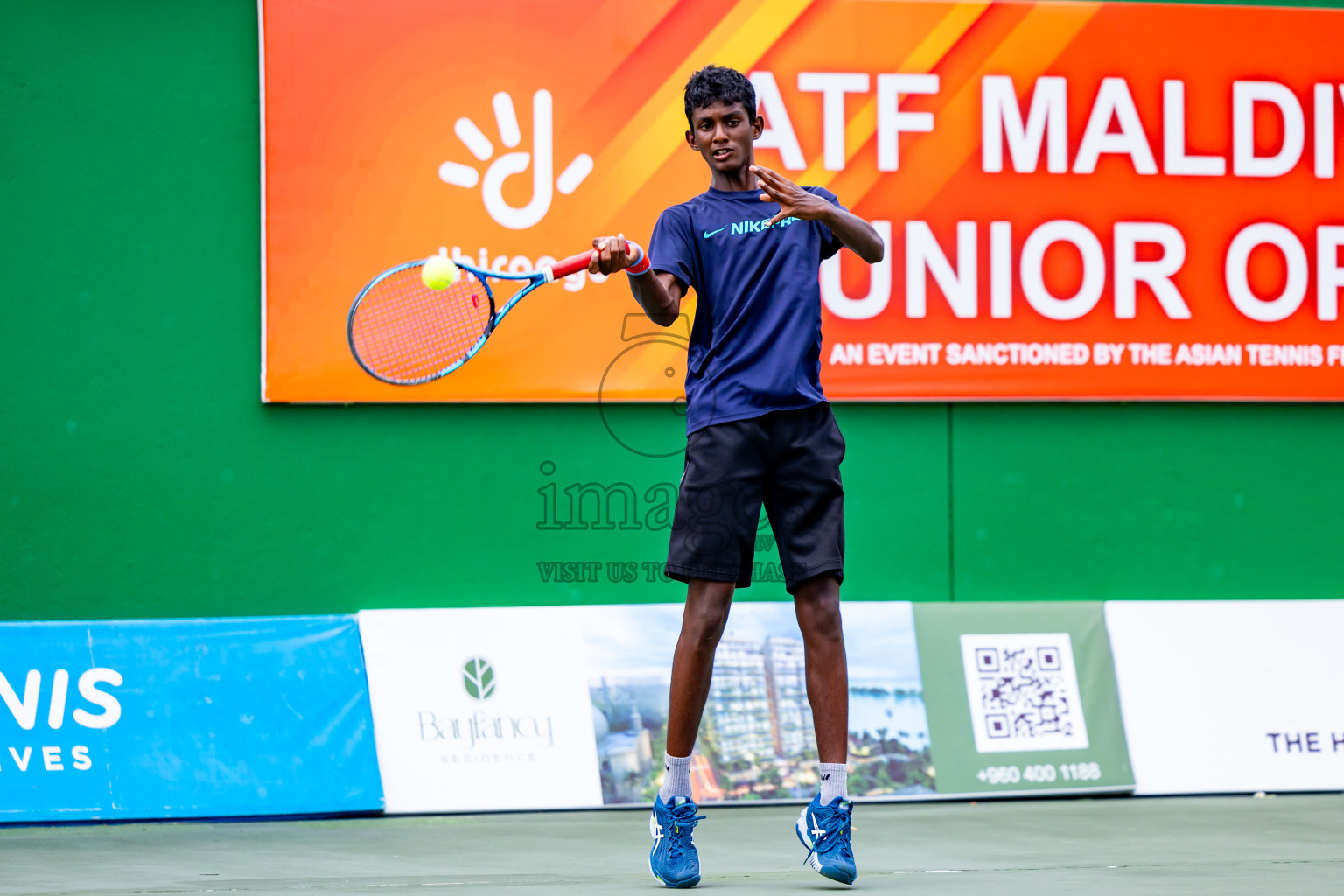 Day 5 of ATF Maldives Junior Open Tennis was held in Male' Tennis Court, Male', Maldives on Monday, 16th December 2024. Photos: Nausham Waheed/ images.mv