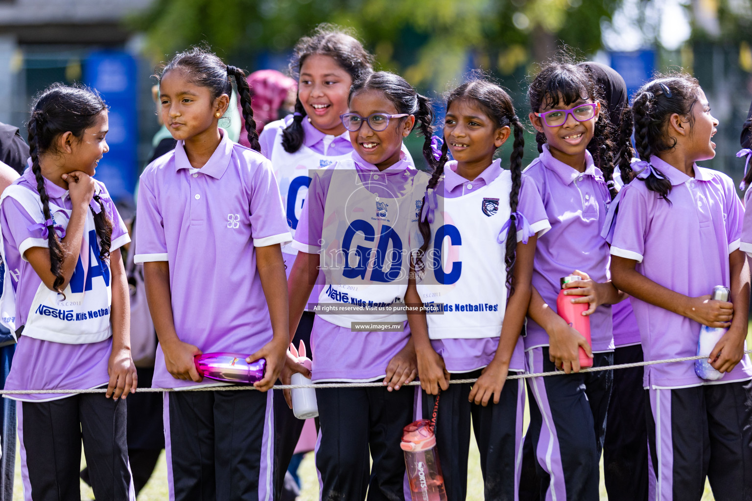 Day 1 of Nestle' Kids Netball Fiesta 2023 held in Henveyru Stadium, Male', Maldives on Thursday, 30th November 2023. Photos by Nausham Waheed / Images.mv