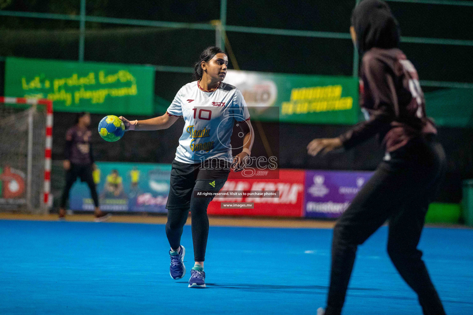 Women's Division Semi Finals of 6th MILO Handball Maldives Championship 2023 was held in National  Handball Ground, Male', Maldives on 8th June 2023 Photos: Hassan Simah / images.mv