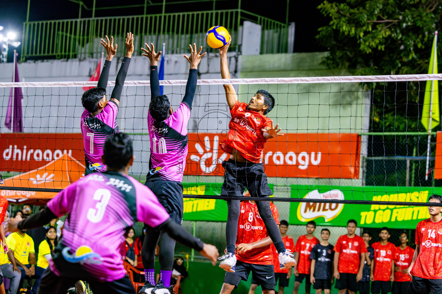 Day 11 of Interschool Volleyball Tournament 2024 was held in Ekuveni Volleyball Court at Male', Maldives on Monday, 2nd December 2024. Photos: Nausham Waheed / images.mv