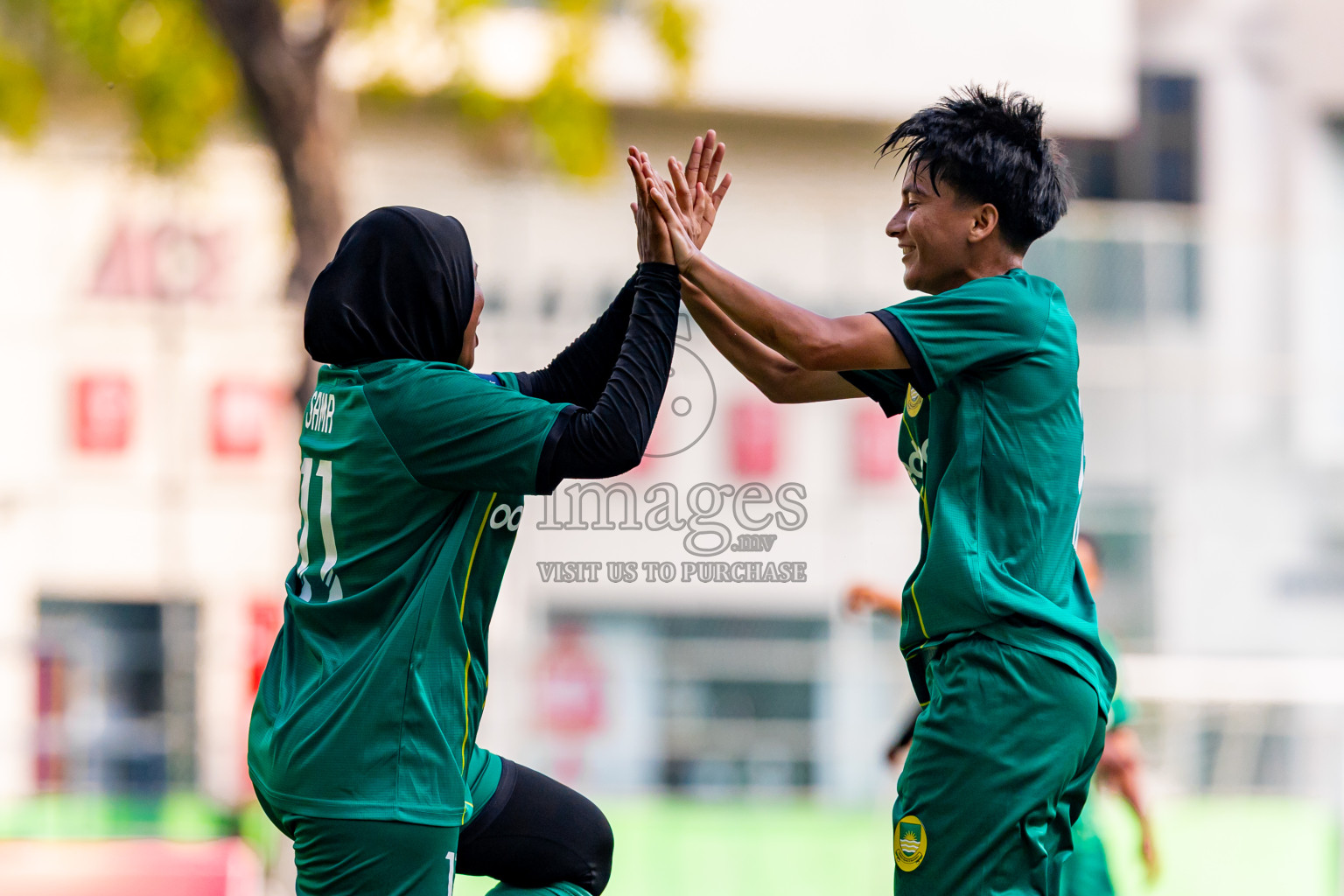 TC Sports Club vs Maziya Sports and Recreation  in FAM Women’s League 2025 held in Henveiru Football ground, Male', Maldives on Thursday, 11th December 2025. Photos: Nausham Waheed / Images.mv