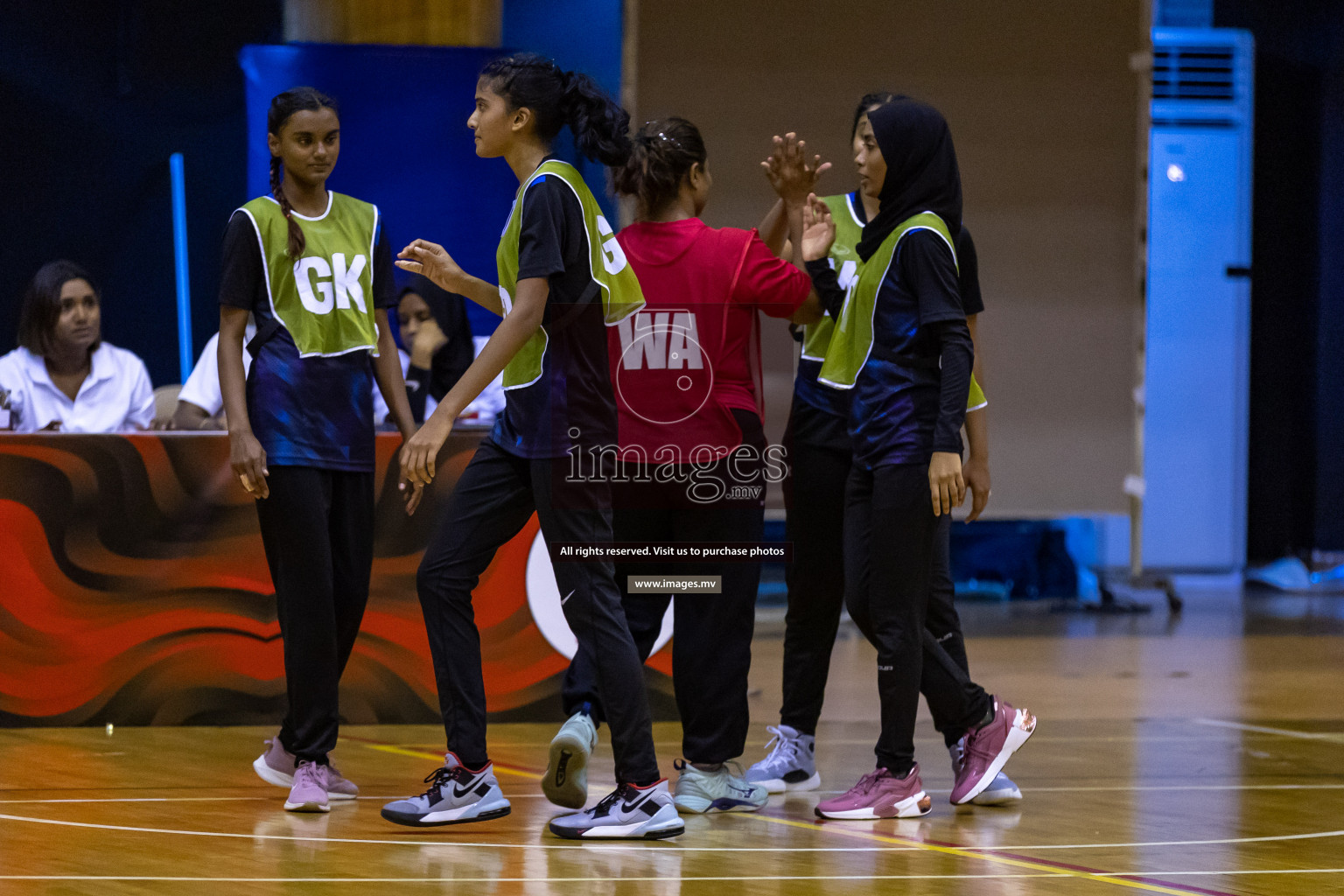 Lorenzo Sports Club vs Youth United Sports Club in the Milo National Netball Tournament 2022 on 20 July 2022, held in Social Center, Male', Maldives. Photographer: Hassan Simah / Images.mv