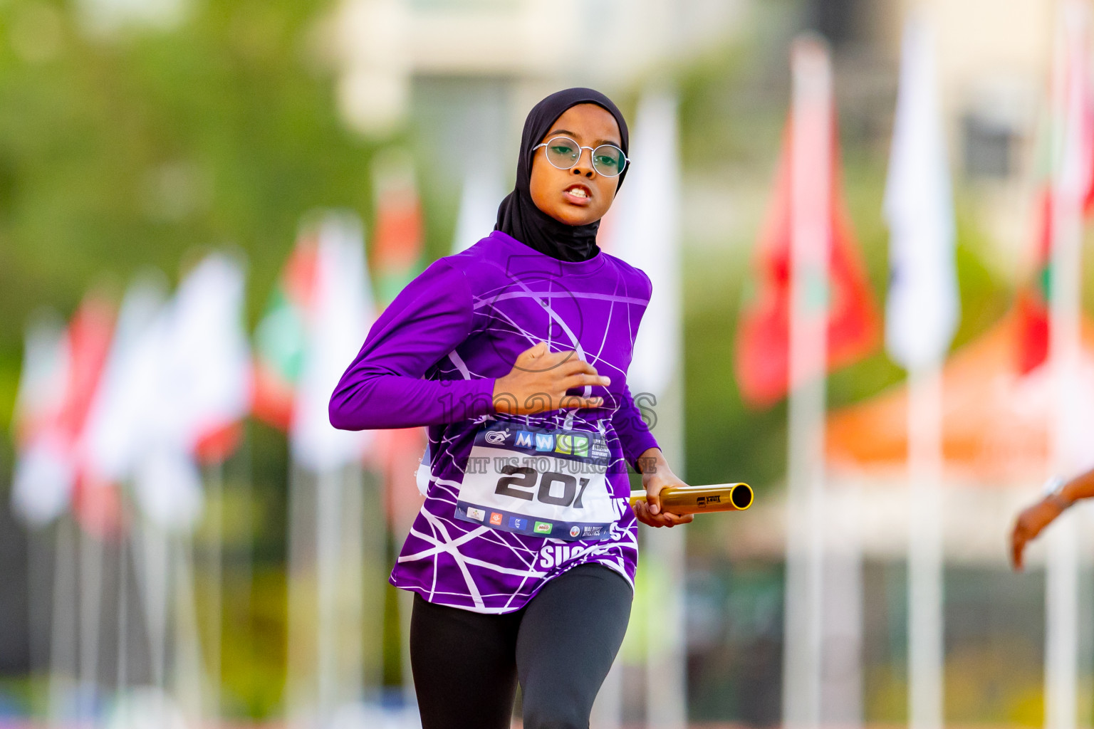 Day 4 of MWSC Interschool Athletics Championships 2024 held in Hulhumale Running Track, Hulhumale, Maldives on Tuesday, 12th November 2024. Photos by: Nausham Waheed / Images.mv