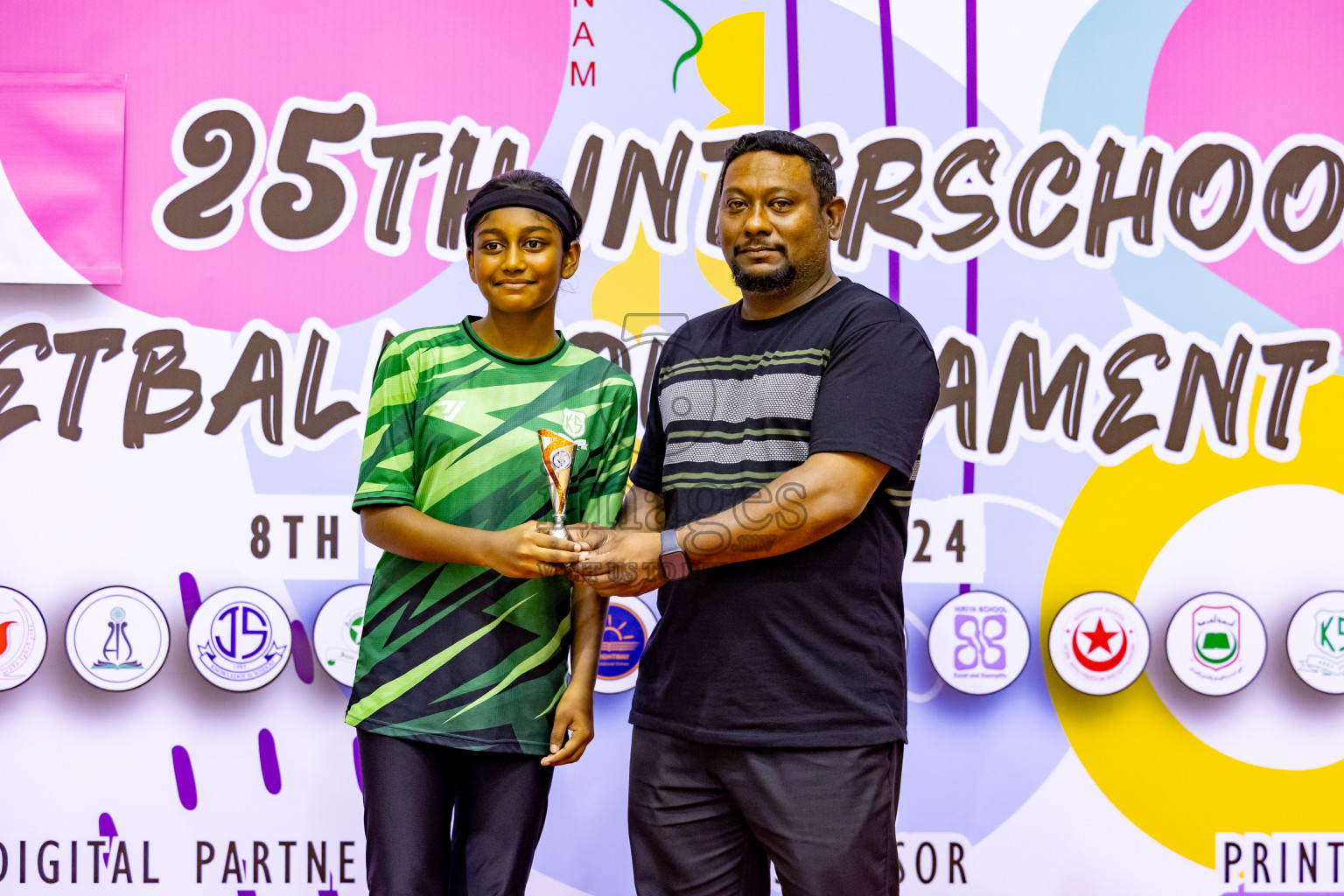 Day 13 of 25th Inter-School Netball Tournament was held in Social Center at Male', Maldives on Saturday, 24th August 2024. Photos: Hassan Simah / images.mv