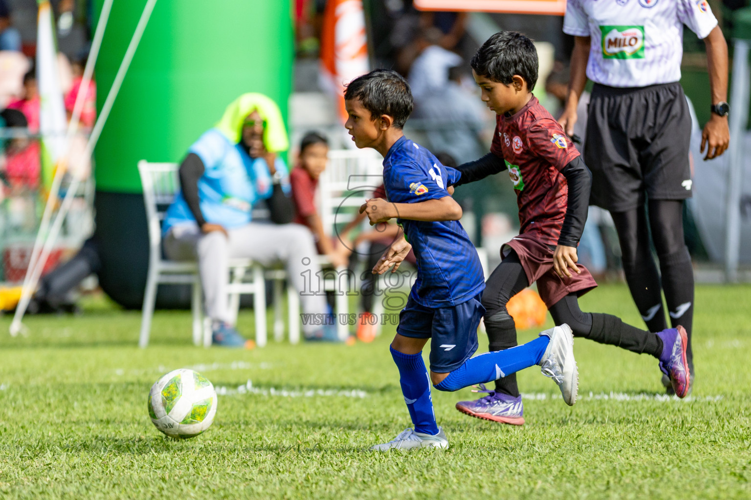 Day 1 of MILO Kids Football Fiesta was held at National Stadium in Male', Maldives on Friday, 23rd February 2024. 
Photos: Hassan Simah / images.mv