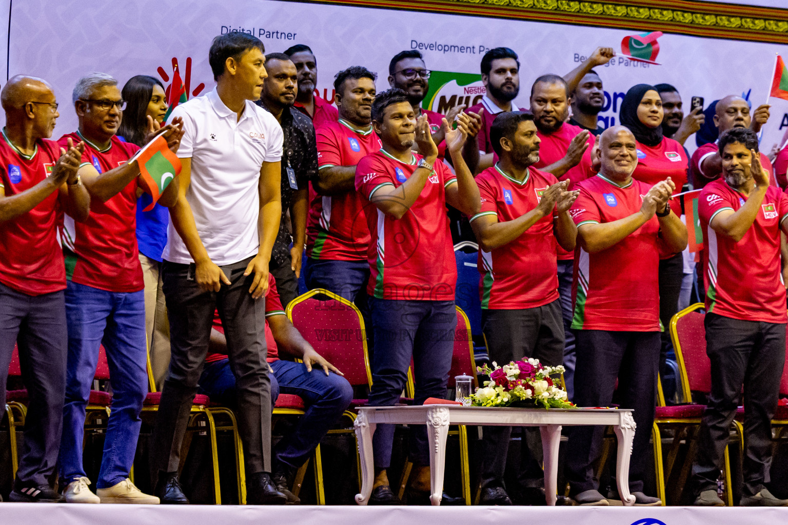 Final of CAVA Woman's Volleyball Challenge Cup 2024 was held in Social Center, Male', Maldives on Wednesday, 11th September 2024. Photos: Nausham Waheed / images.mv