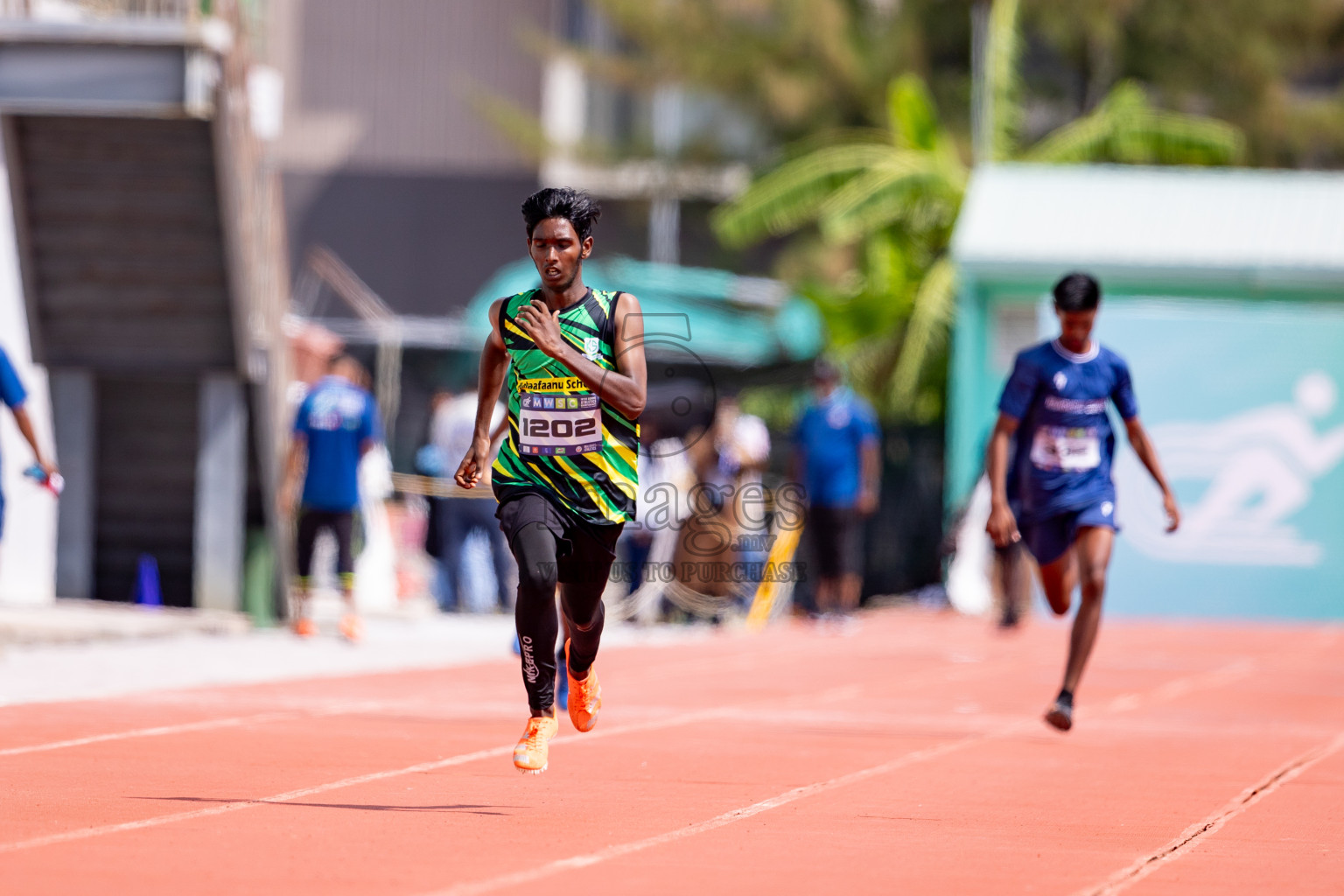 Day 3 of MWSC Interschool Athletics Championships 2024 held in Hulhumale Running Track, Hulhumale, Maldives on Monday, 11th November 2024. 
Photos by: Hassan Simah / Images.mv