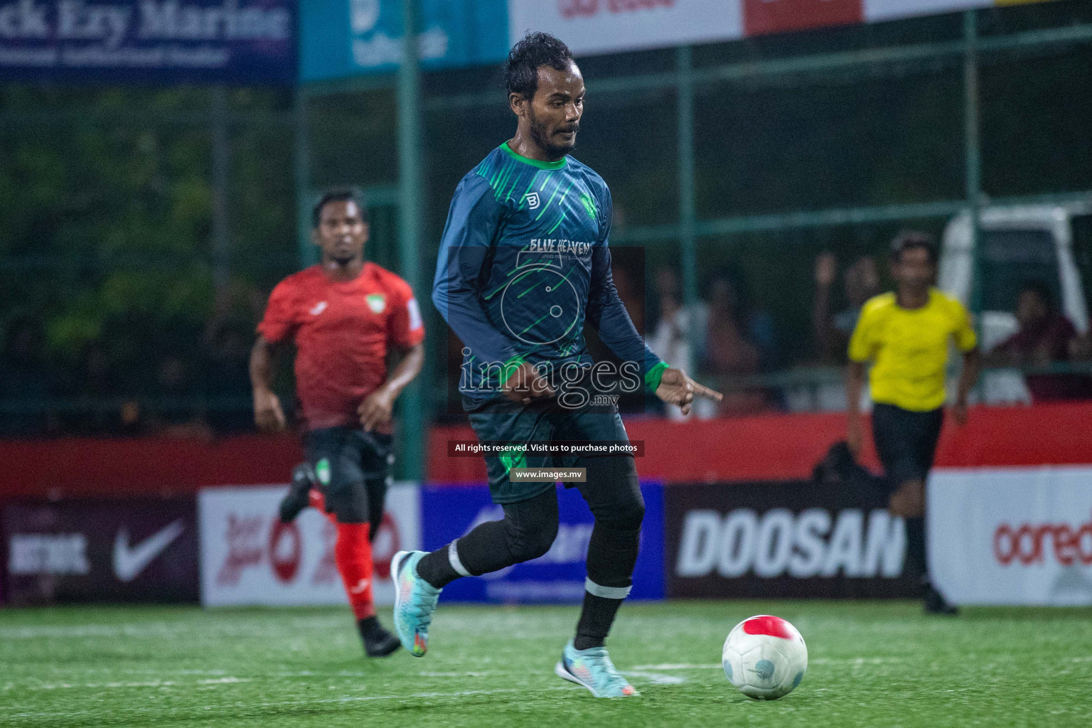 Sh. Foakaidhoo vs Sh. Feevah in Day 2 of Golden Futsal Challenge 2023 on 06 February 2023 in Hulhumale, Male, Maldives