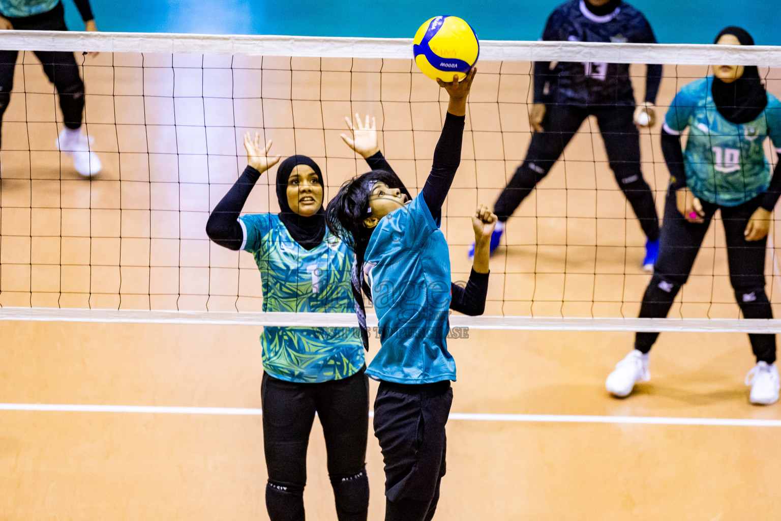 Semi Final of Women's Division of Milo VAM Cup 2024 held in Male', Maldives on Friday, 12th July 2024 at Social Center Indoor Hall Photos By: Nausham Waheed / images.mv