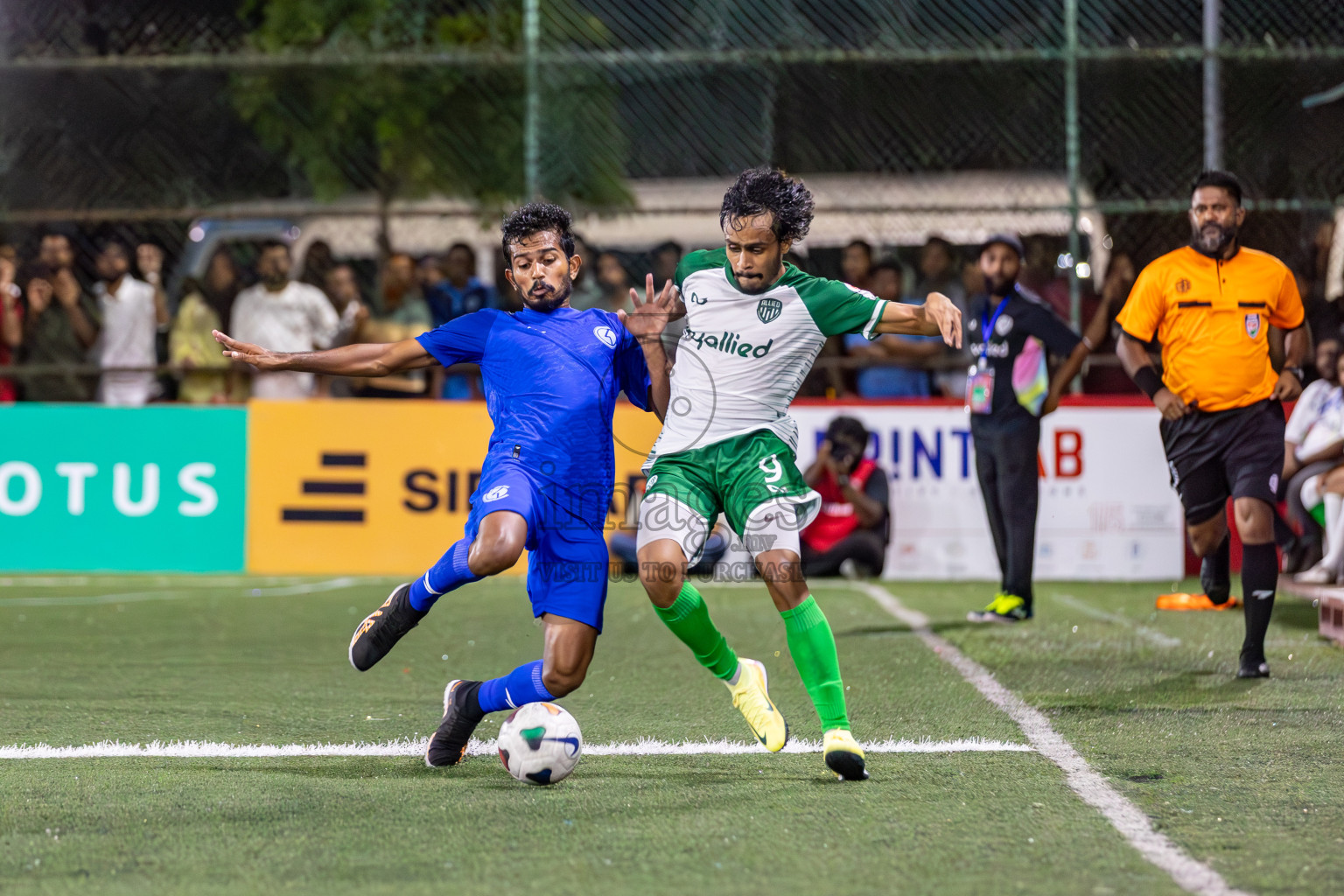 Team Allied vs Club HDC in Club Maldives Cup 2024 held in Rehendi Futsal Ground, Hulhumale', Maldives on Friday, 27th September 2024. 
Photos: Hassan Simah / images.mv