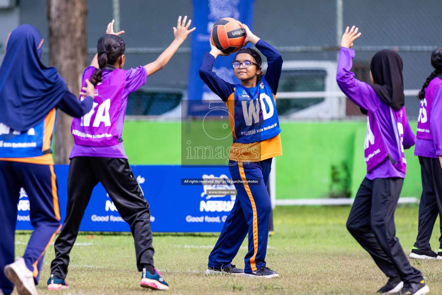 Day 2 of Nestle' Kids Netball Fiesta 2023 held in Henveyru Stadium, Male', Maldives on Thursday, 1st December 2023. Photos by Nausham Waheed / Images.mv