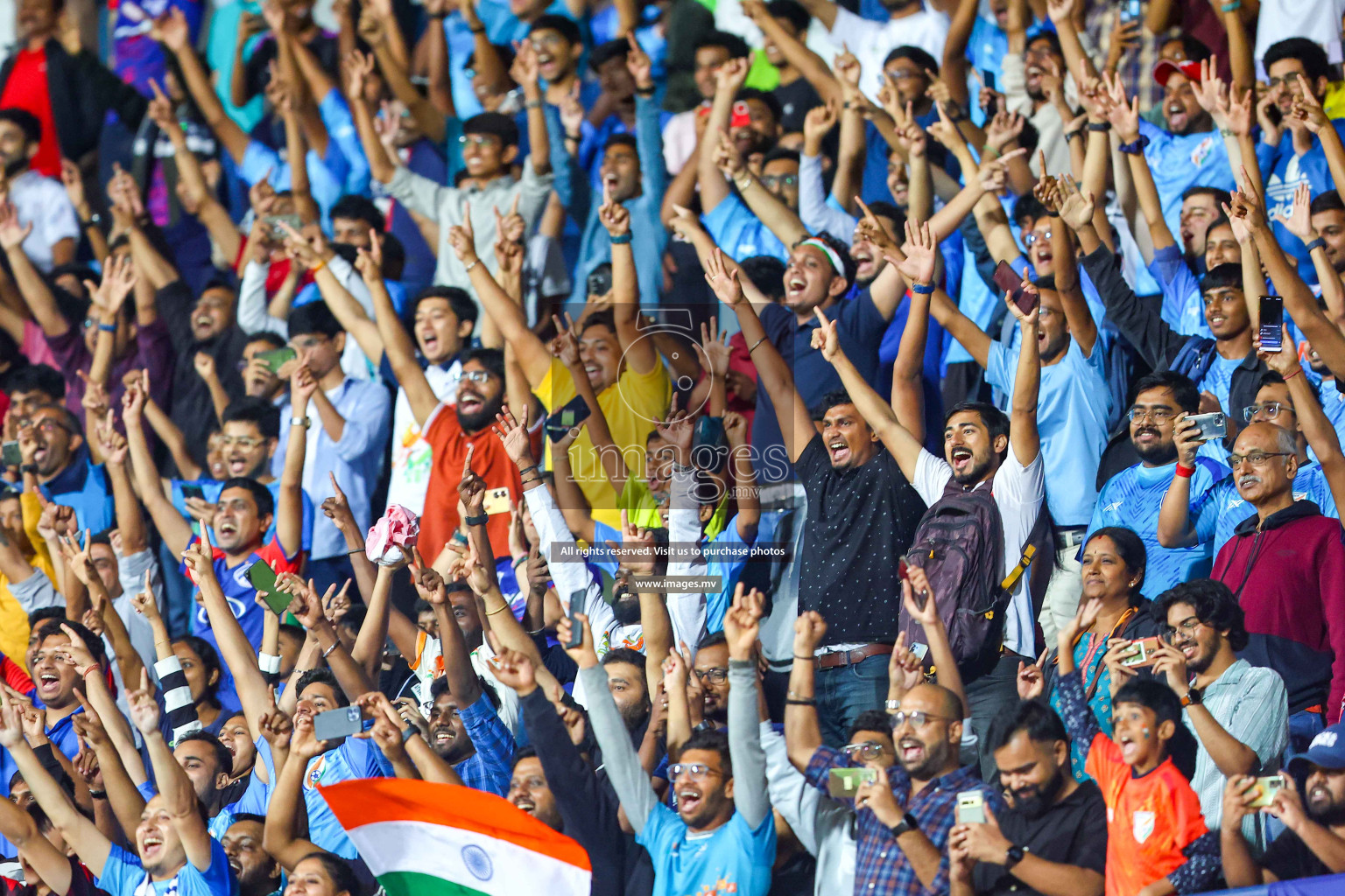 Nepal vs India in SAFF Championship 2023 held in Sree Kanteerava Stadium, Bengaluru, India, on Saturday, 24th June 2023. Photos: Nausham Waheed / images.mv