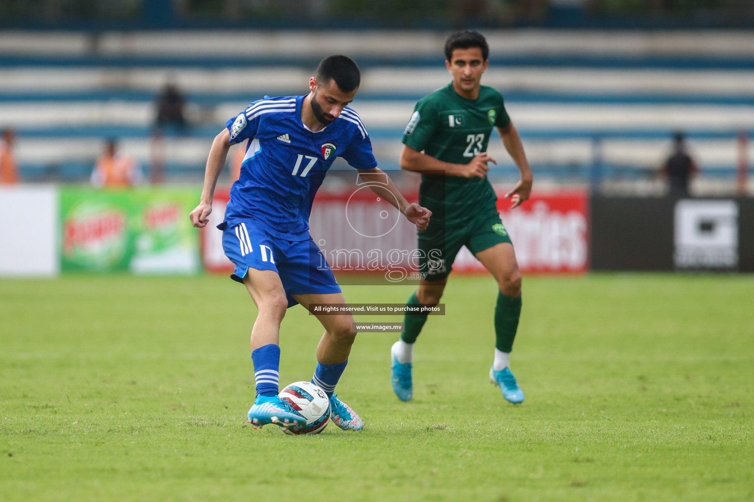 Pakistan vs Kuwait in SAFF Championship 2023 held in Sree Kanteerava Stadium, Bengaluru, India, on Saturday, 24th June 2023. Photos: Nausham Waheed, Hassan Simah / images.mv