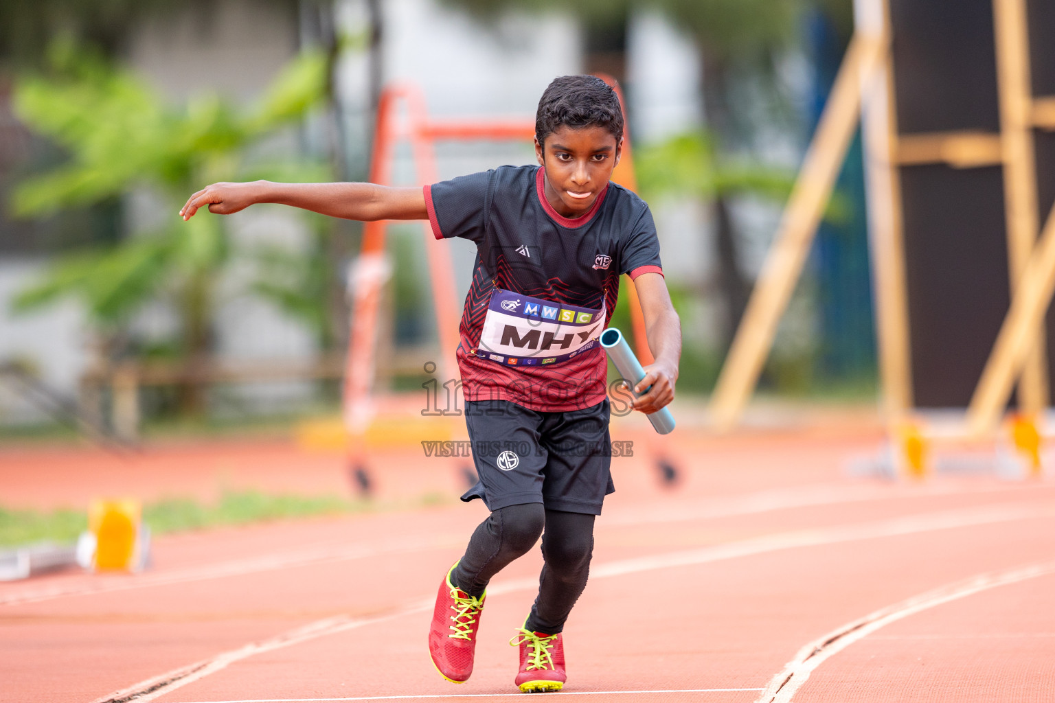 Day 5 of MWSC Interschool Athletics Championships 2024 held in Hulhumale Running Track, Hulhumale, Maldives on Wednesday, 13th November 2024. Photos by: Raif Yoosuf / Images.mv