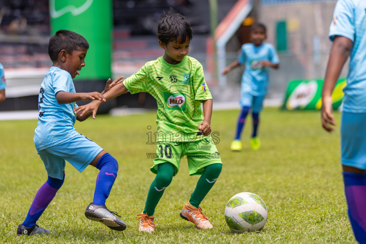 Day 2 of MILO Kids Football Fiesta was held at National Stadium in Male', Maldives on Saturday, 24th February 2024.