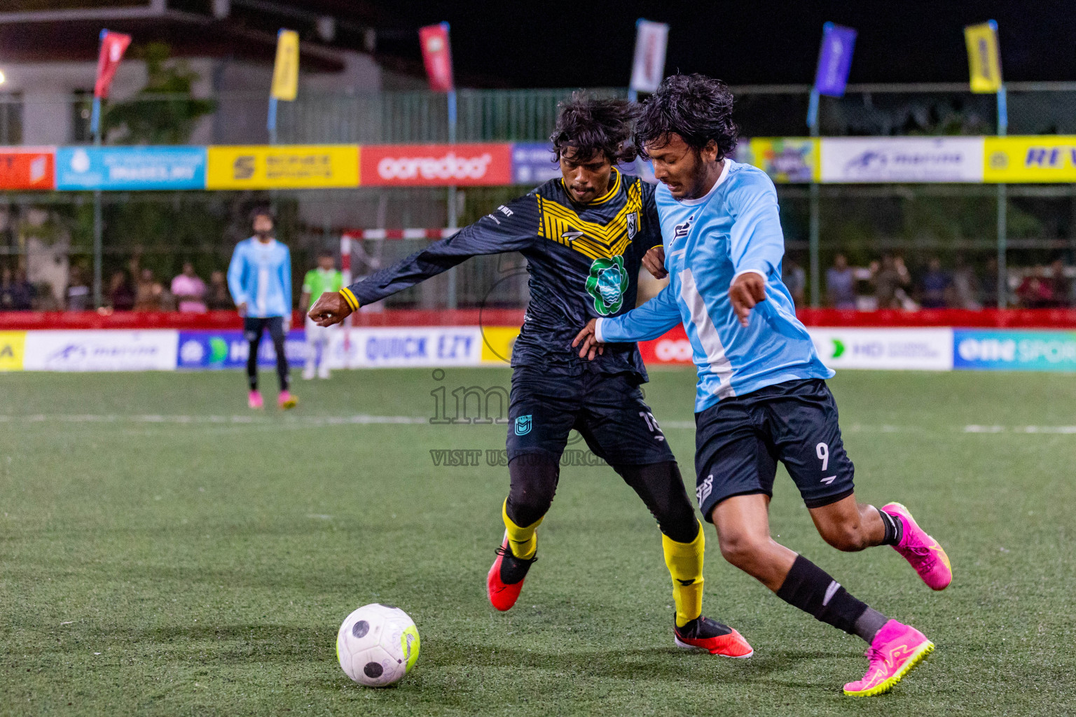 F Magoodhoo vs F Feeali in Day 17 of Golden Futsal Challenge 2024 was held on Wednesday, 31st January 2024, in Hulhumale', Maldives Photos: Hassan Simah / images.mv