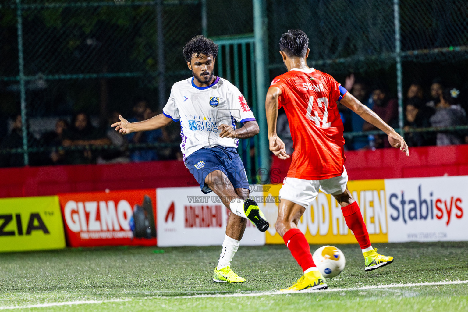 K Guraidhoo vs K Kaashidhoo in Day 10 of Golden Futsal Challenge 2025 was held on Tuesday, 14th January 2025, in Hulhumale', Maldives Photos: Nausham Waheed / images.mv