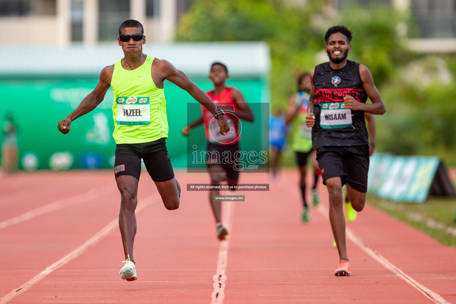 Day 2 of National Grand Prix 2022 held on 11 November 2022 in Hulhumale Running Track, Hulhumale, Maldives. Photos: Hassan Simah / images.mv