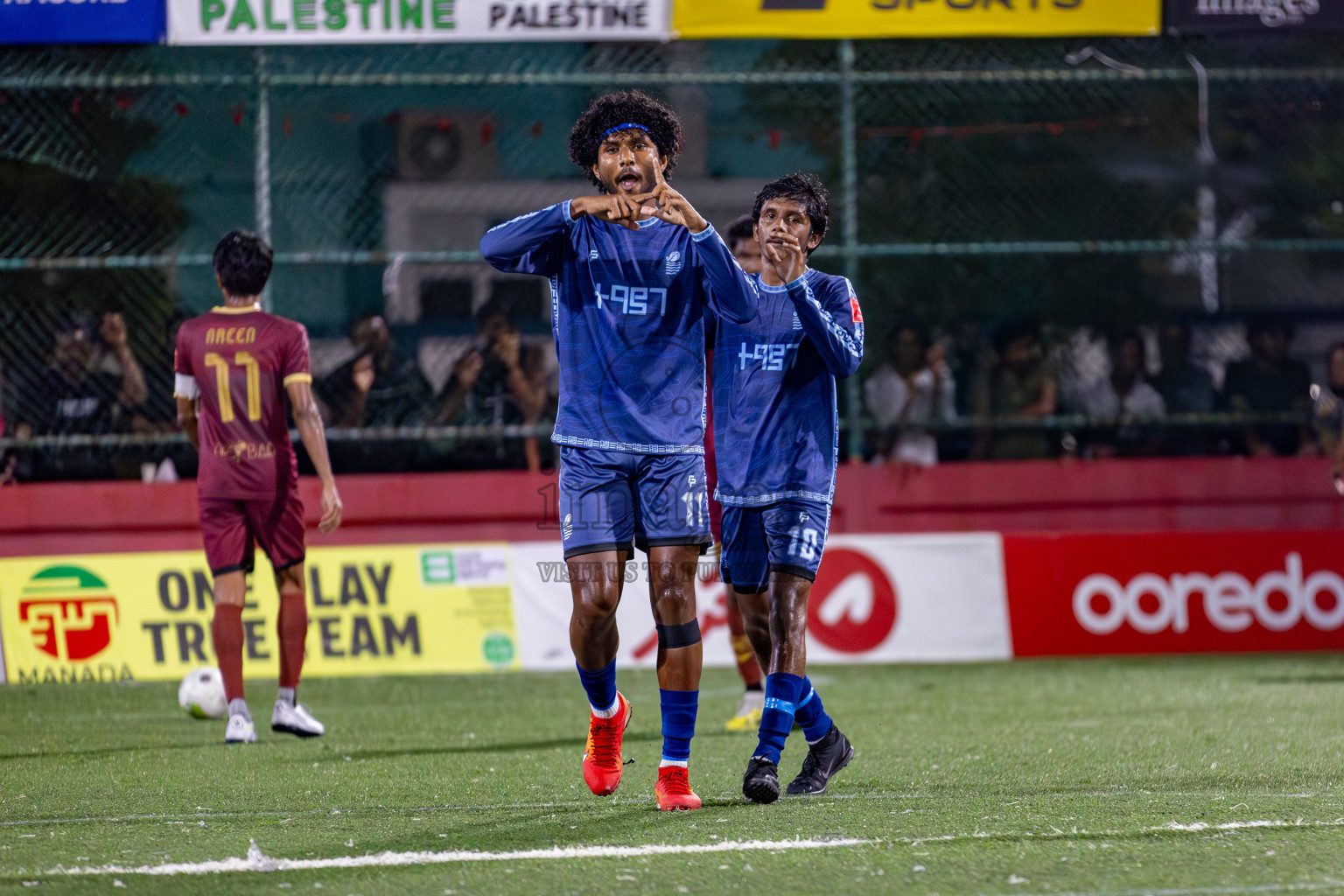 V. Keyodhoo VS AA. Mathiveri on Day 36 of Golden Futsal Challenge 2024 was held on Wednesday, 21st February 2024, in Hulhumale', Maldives 
Photos: Hassan Simah/ images.mv