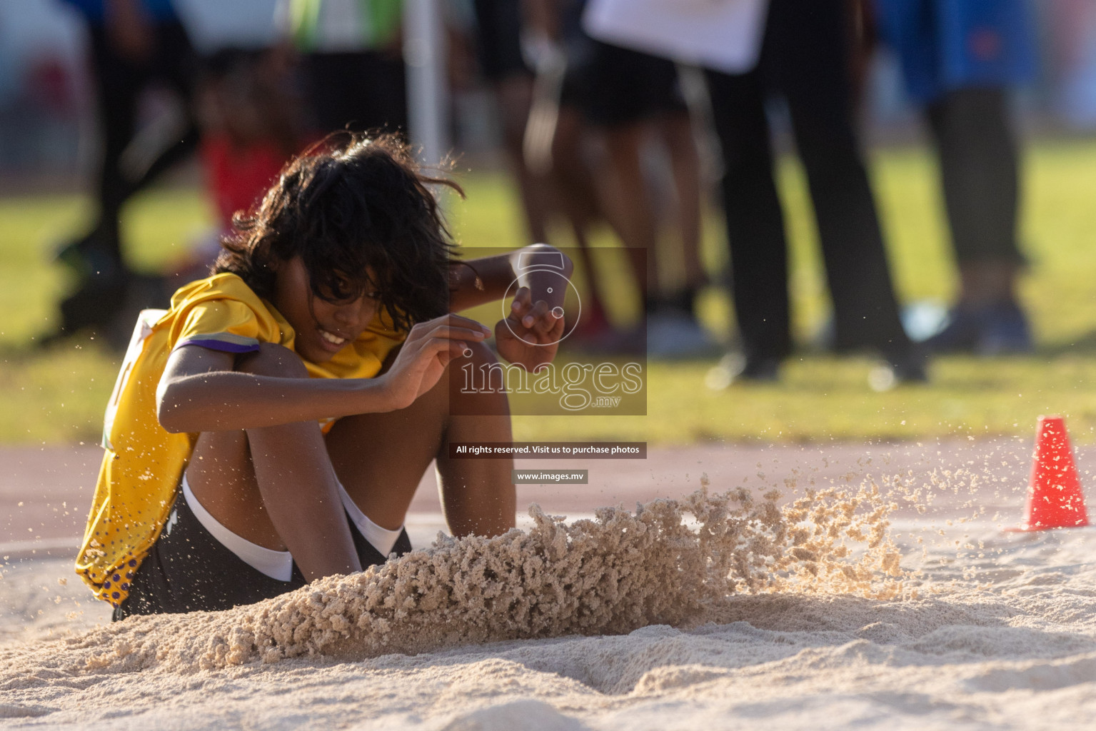 Day two of Inter School Athletics Championship 2023 was held at Hulhumale' Running Track at Hulhumale', Maldives on Sunday, 15th May 2023. Photos: Shuu/ Images.mv