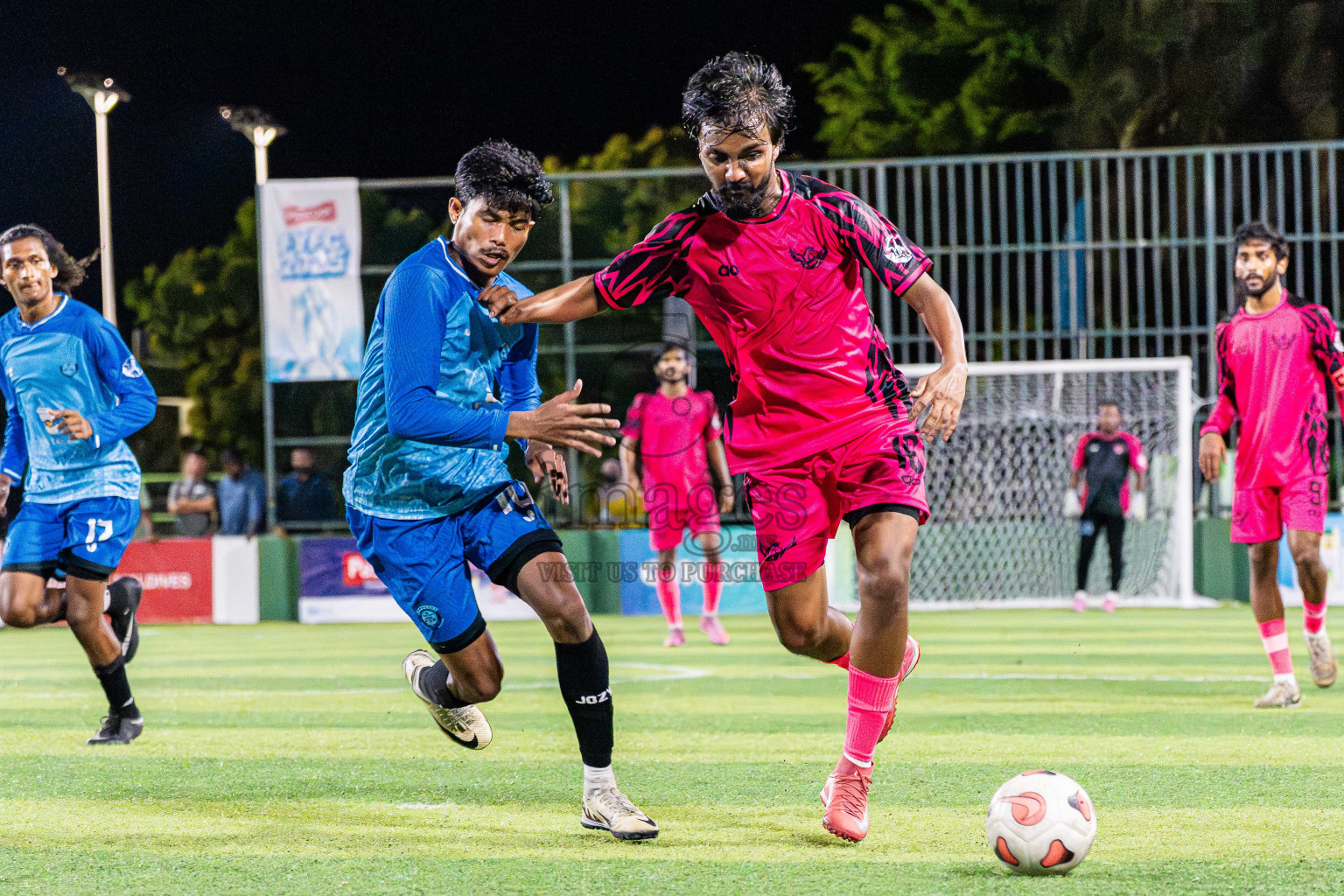 Goalhians VS Foemathi in Day 4 - Fonadhoo Youth Futsal Challenge 2025 held in Fonadhoo Futsal Stadium, L. Fonadhoo, Maldives on Wednesday, 29th October 2025 Photos: Arif Rasheed / images.mv
